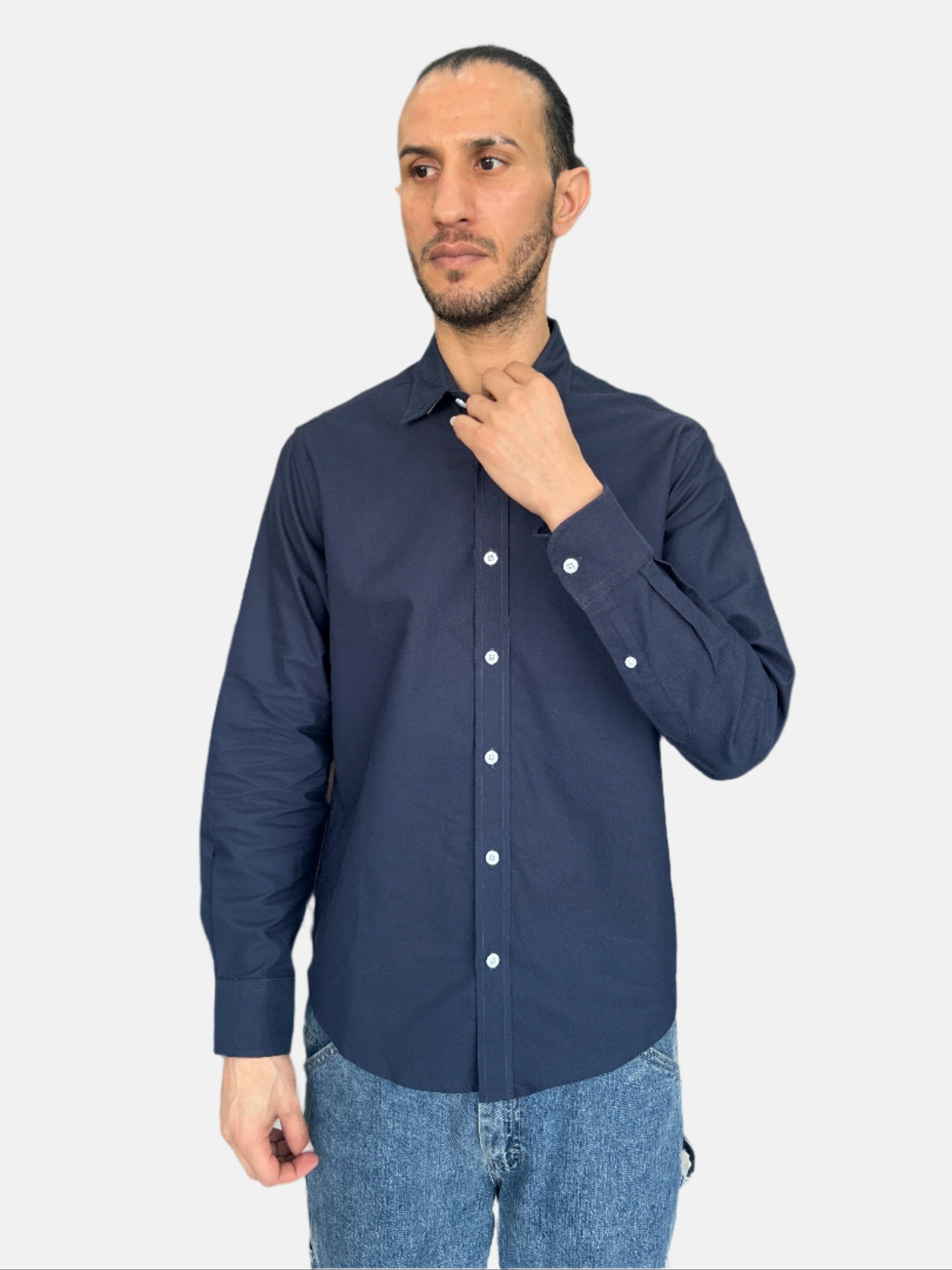 Ralph Lauren Men Slim Fit Shirt Navy 41381