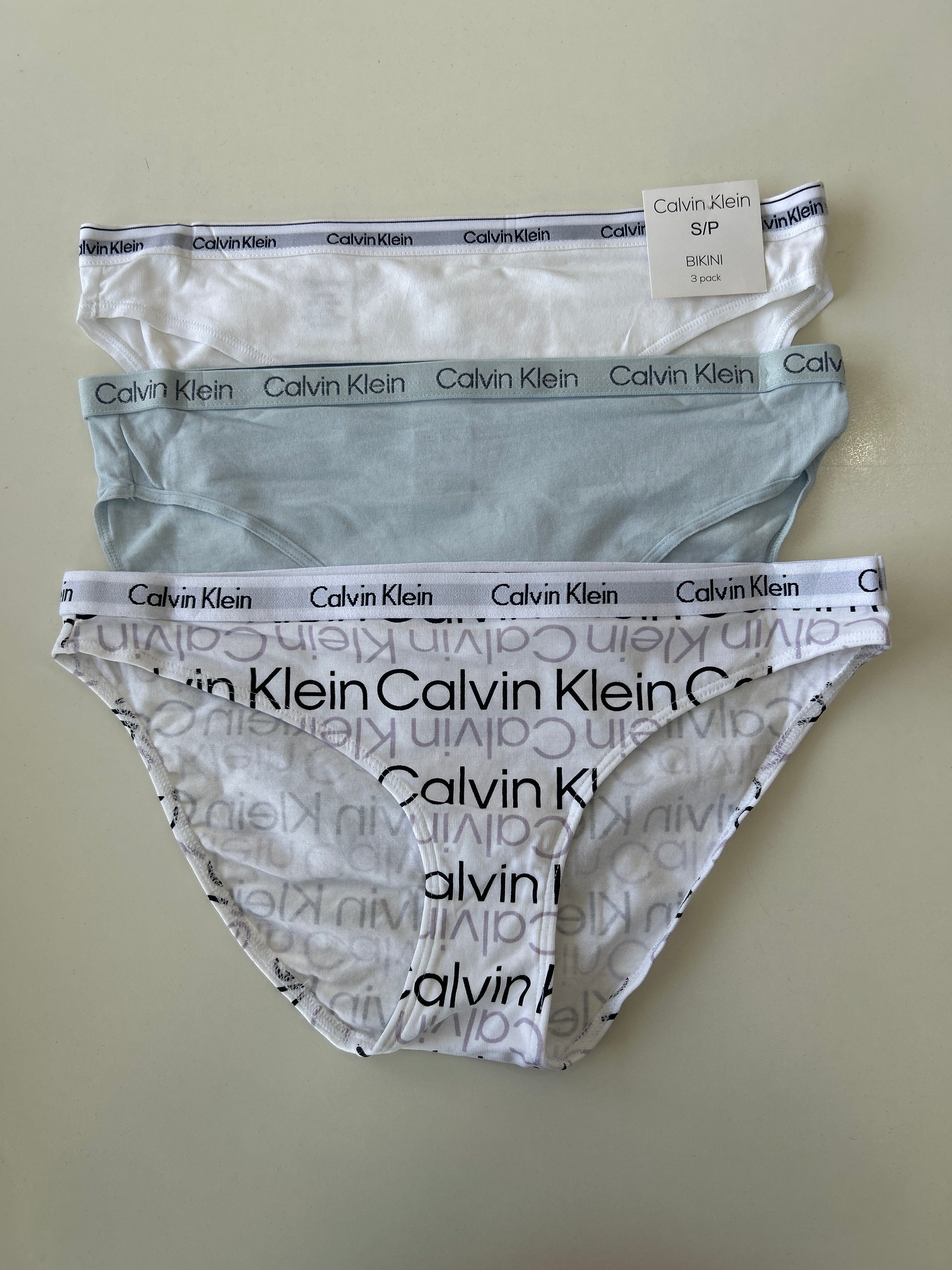 S Calvin Klein 3-Pack Bikini Panty