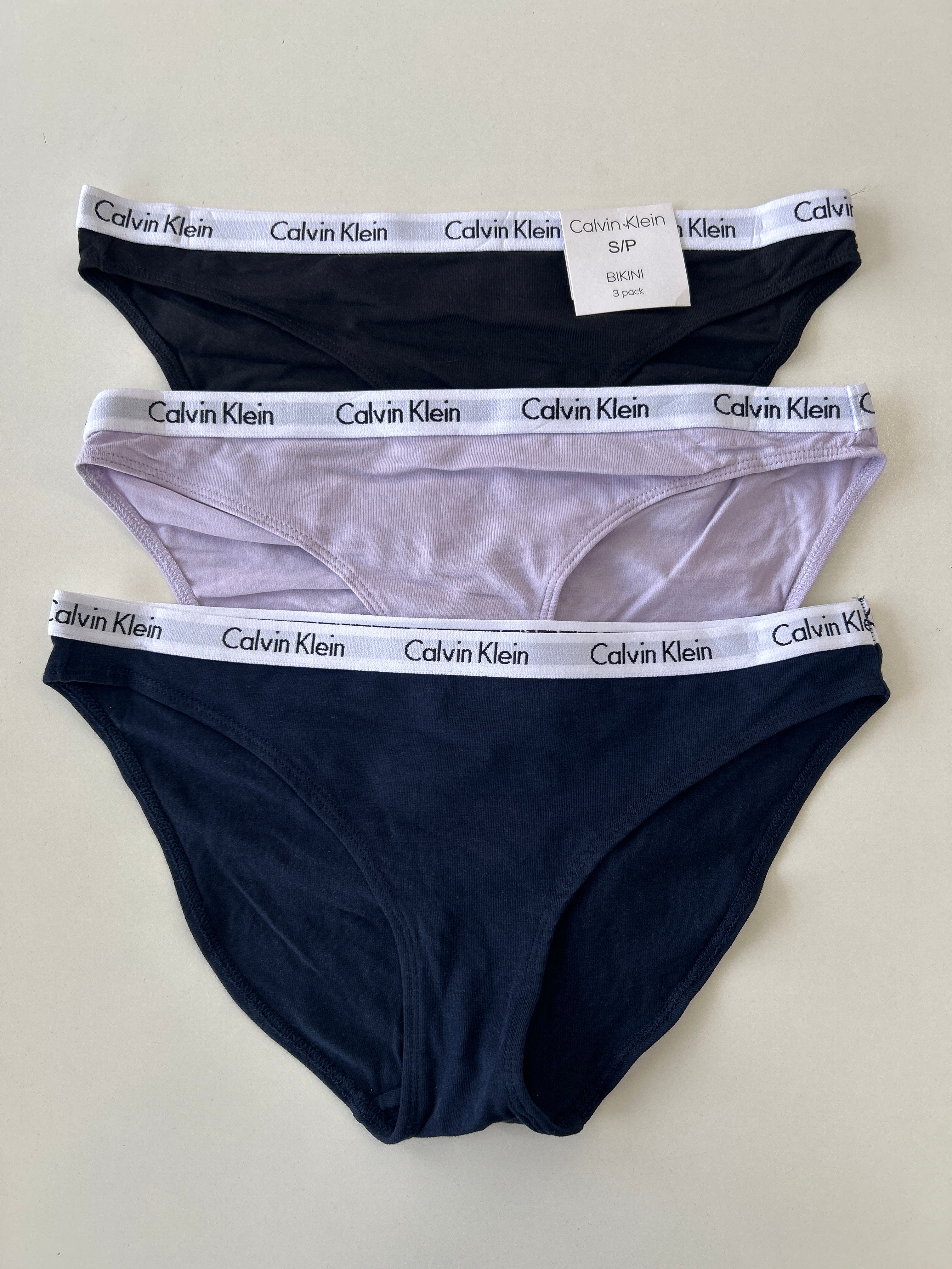 S Calvin Klein 3-Pack Bikini Panty