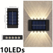 1PCS Solar 10 Leds light for outside wall waterproof