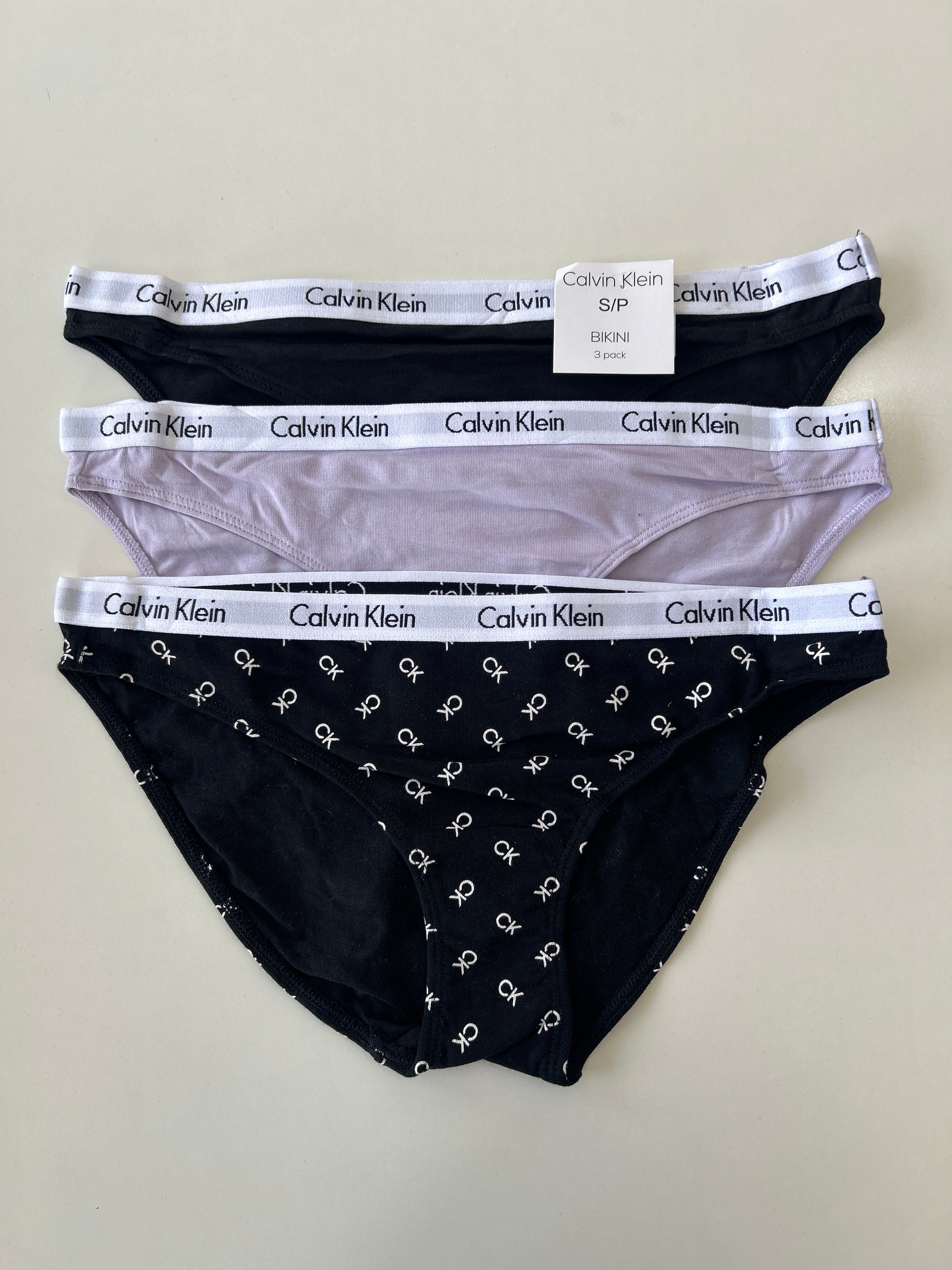 S Calvin Klein 3-Pack Bikini Panty