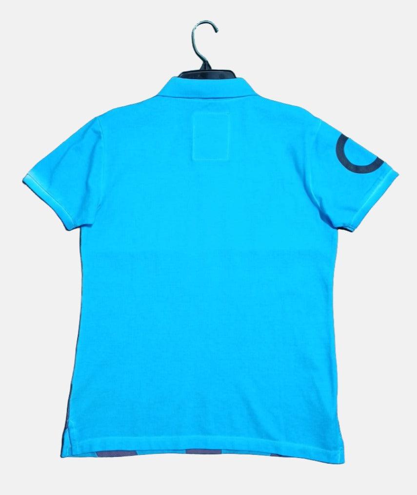 232 PEP MARCHEGIANI POLO T-SHIRT 14A PM36M237 BLUE FACE