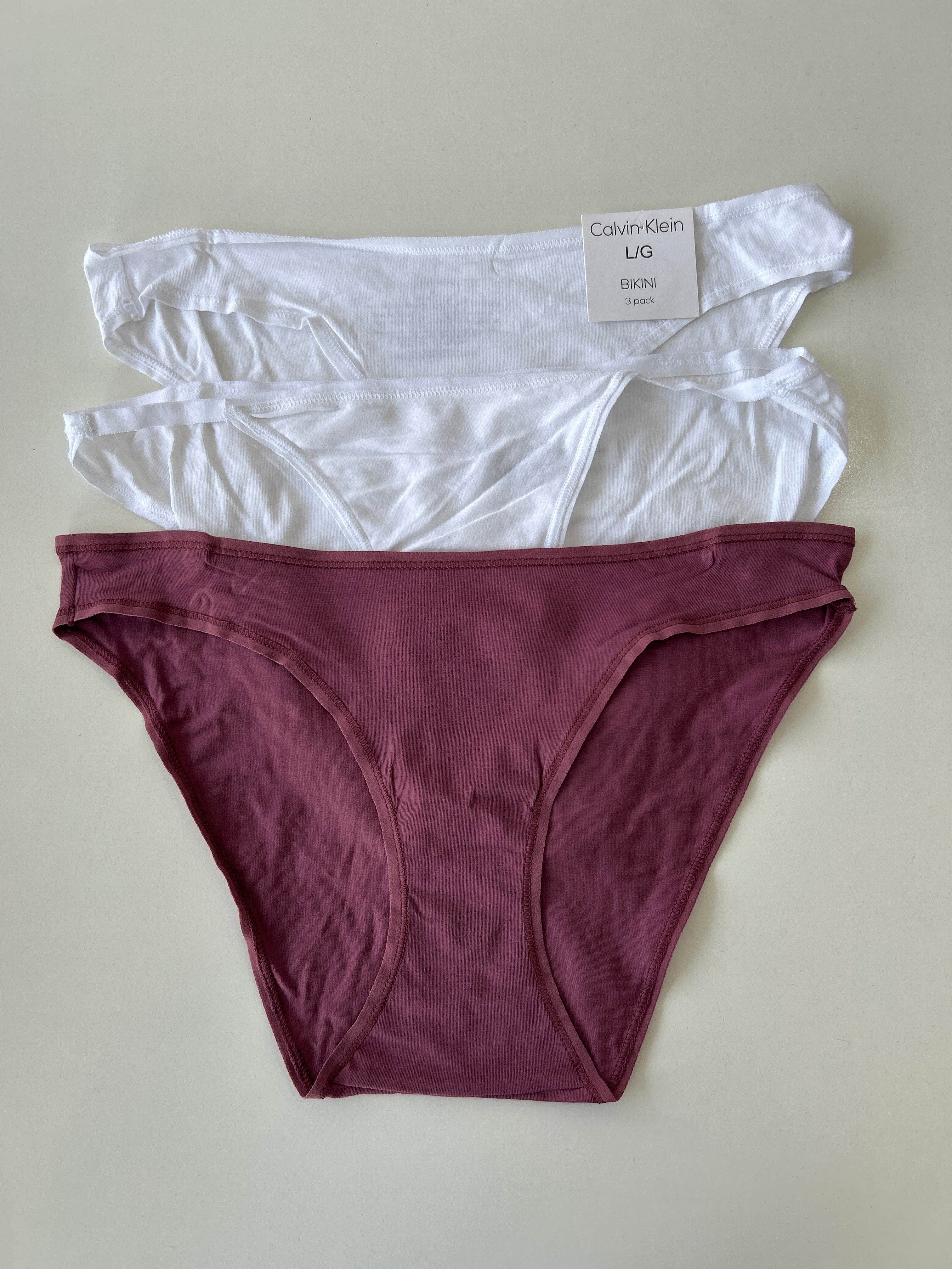 L Calvin Klein 3-Pack Bikini Panty