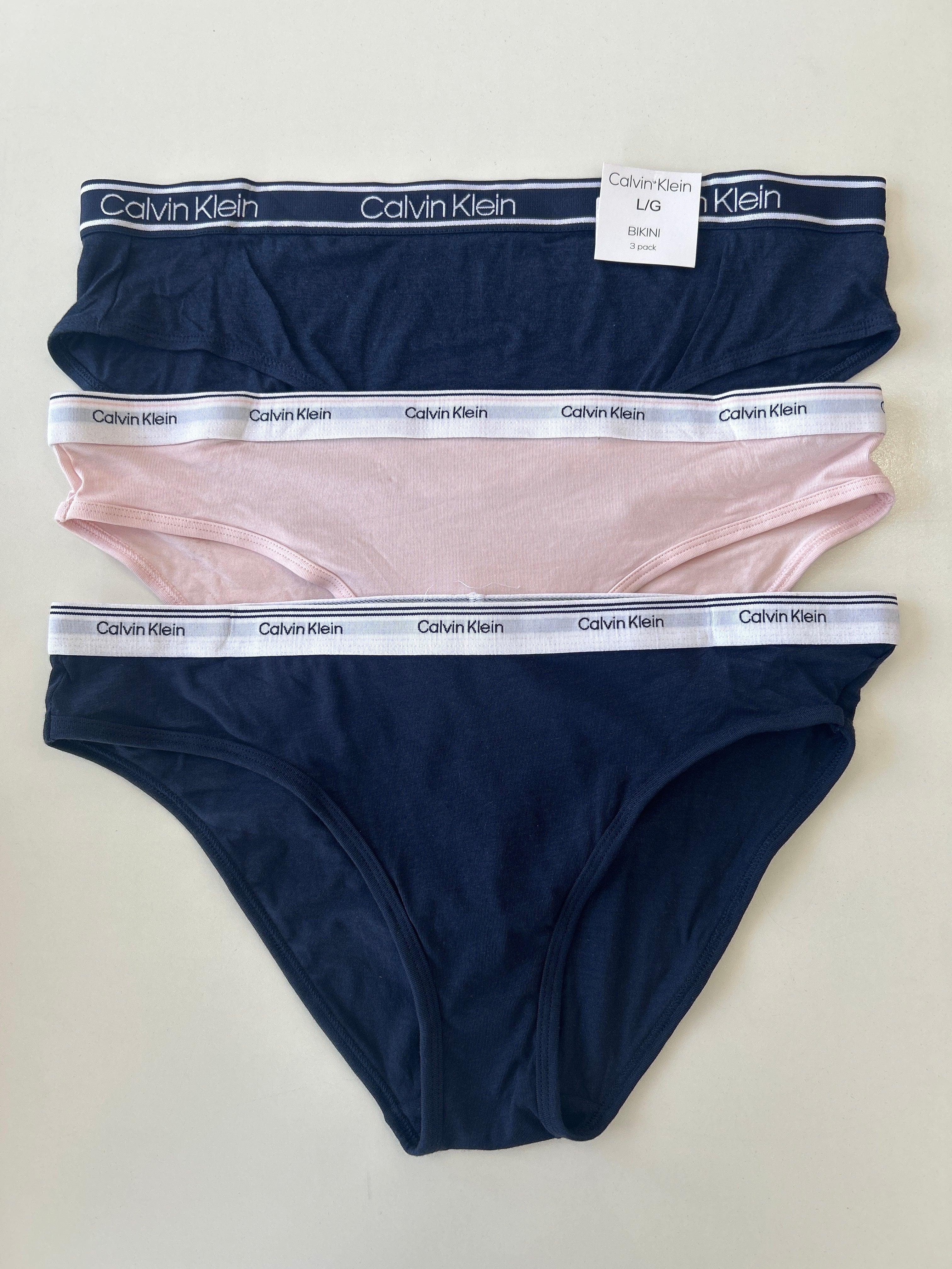 L Calvin Klein 3-Pack Bikini Panty