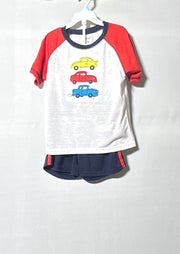 CARTER'S BOY 2PCS SET SS T-SHIRT+SHORT 342-196