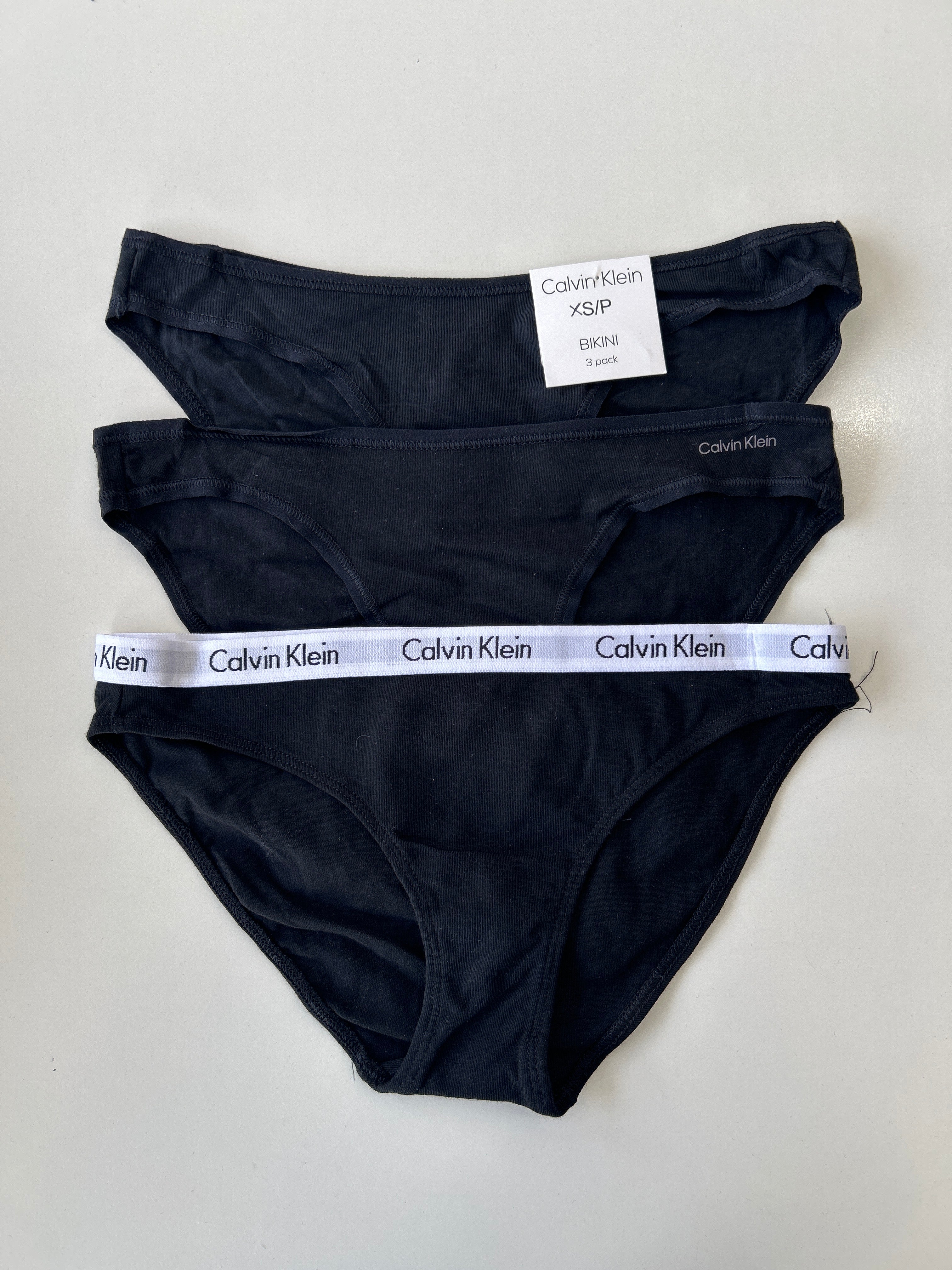 XS Calvin Klein 3-Pack Bikini Panty