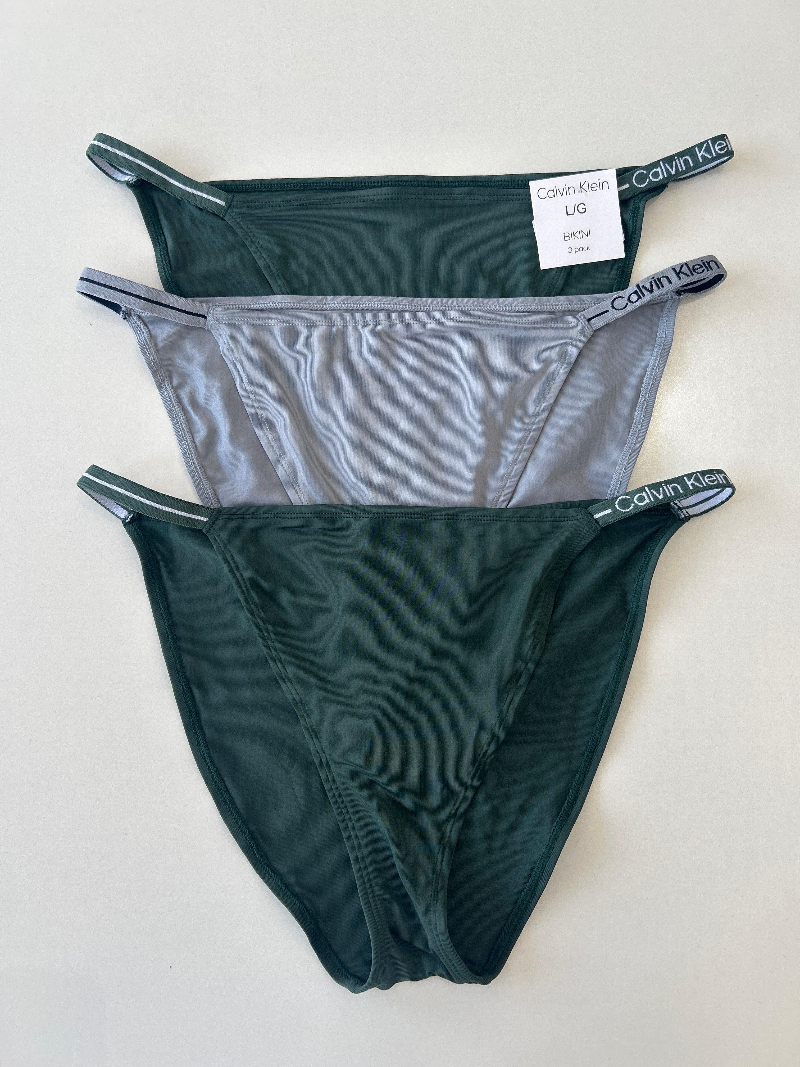 L Calvin Klein 3-Pack Bikini Panty