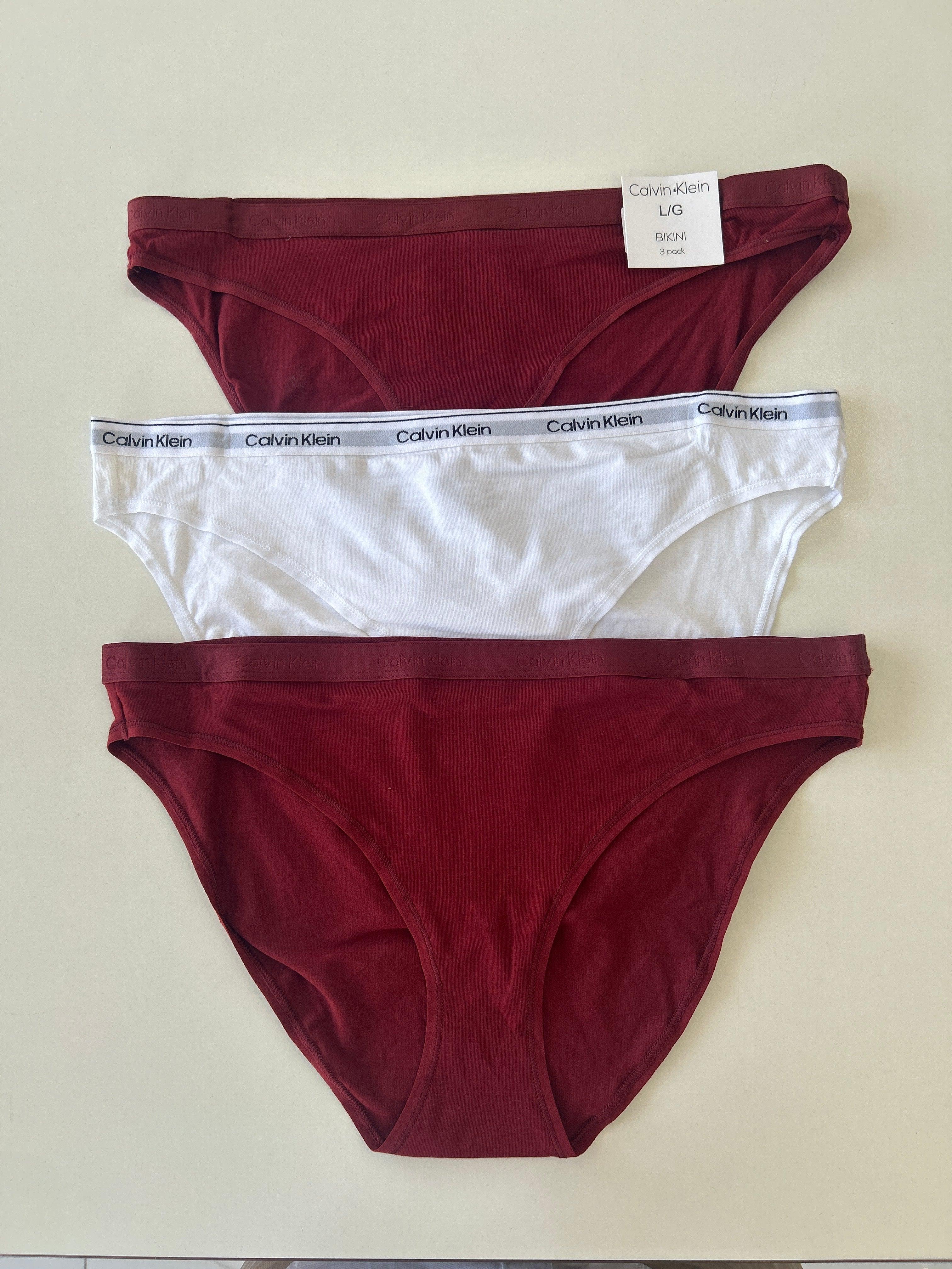 L Calvin Klein 3-Pack Bikini Panty