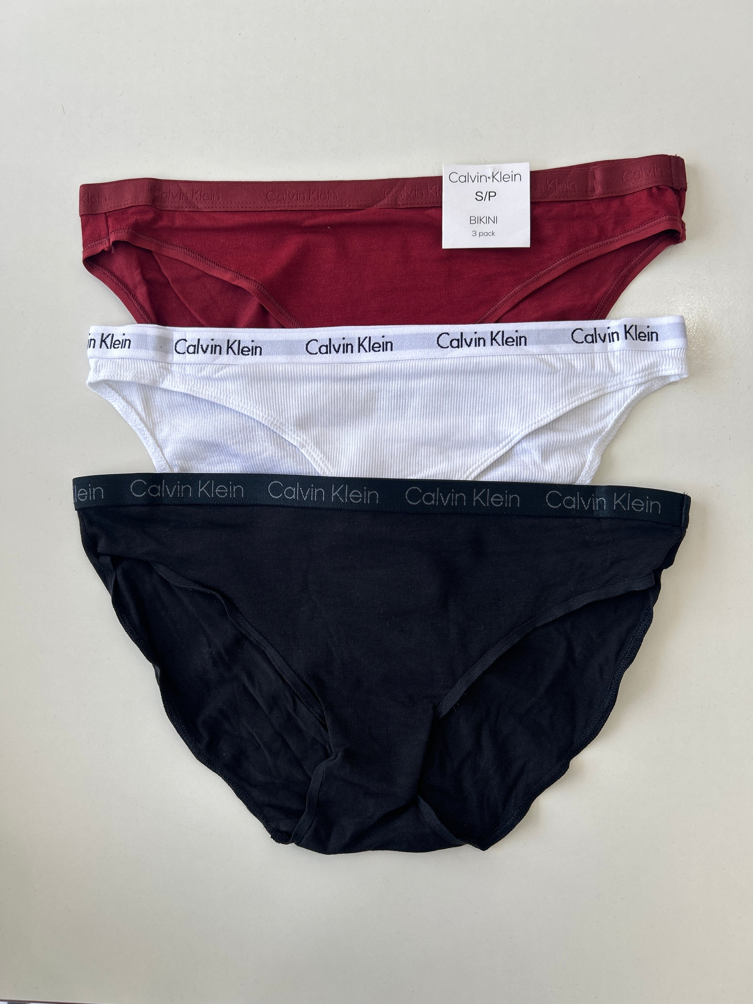 S Calvin Klein 3-Pack Bikini Panty