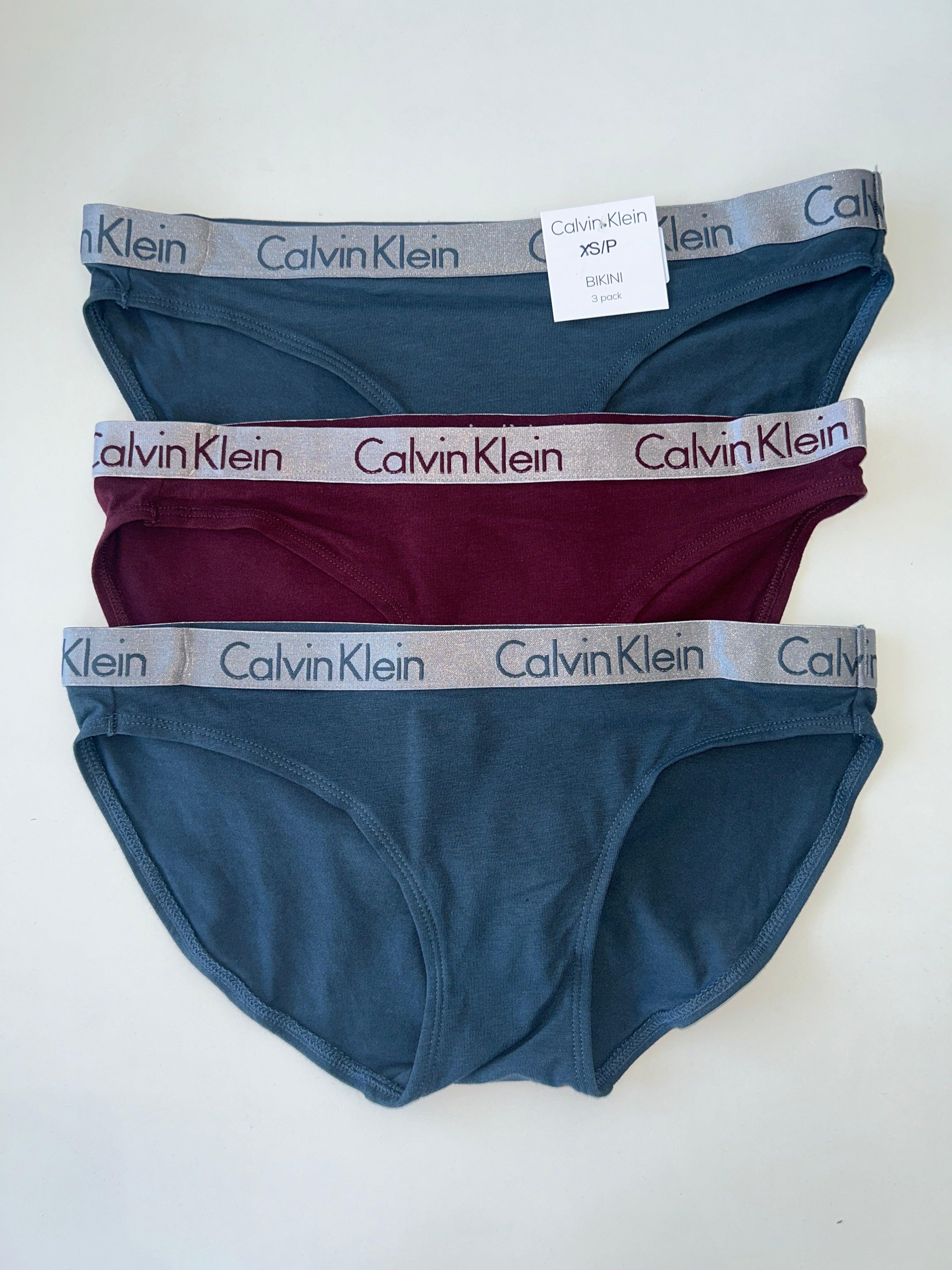 XS Calvin Klein 3-Pack Bikini Panty