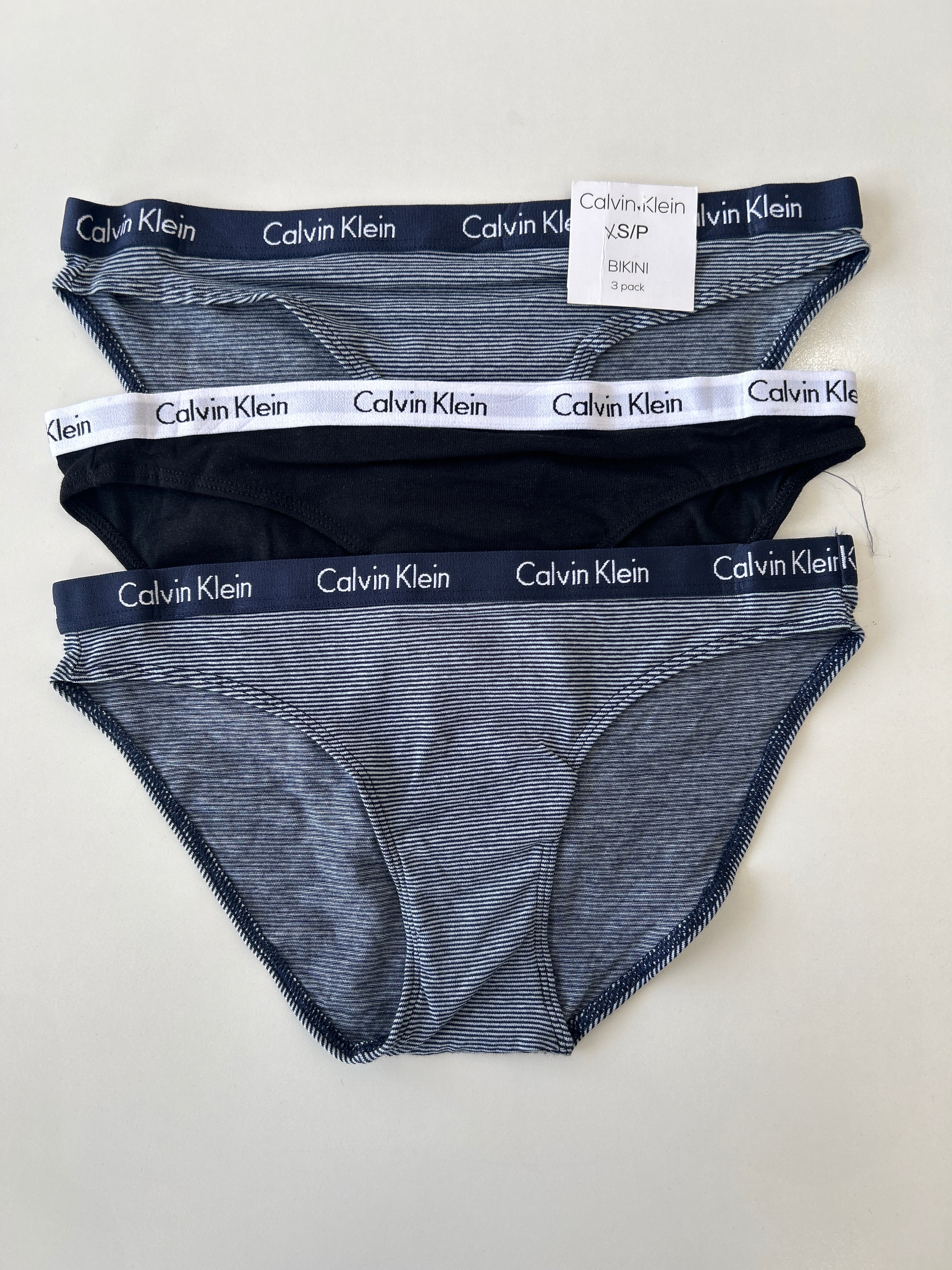 XS Calvin Klein 3-Pack Bikini Panty