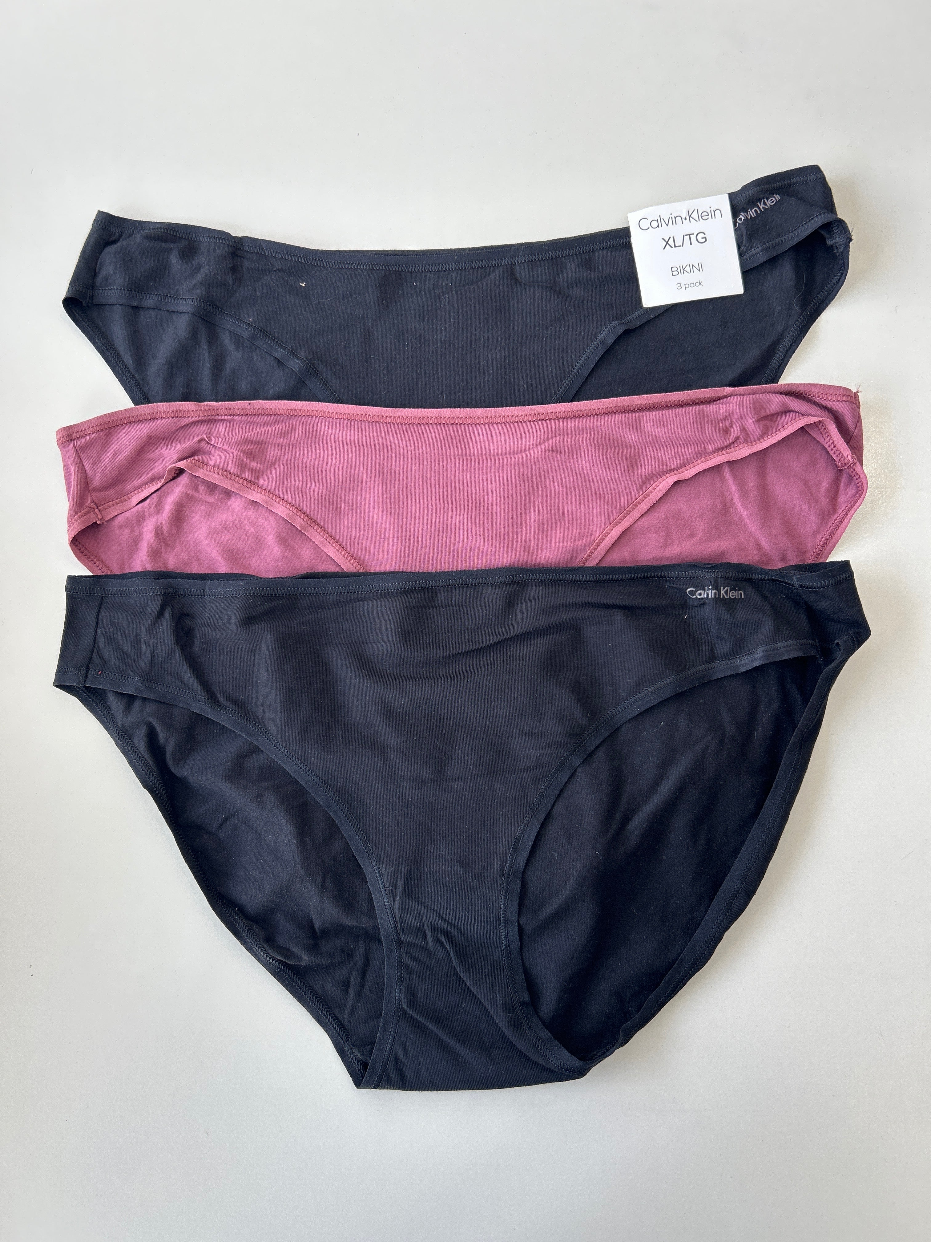 XL Calvin Klein 3-Pack Bikini Panty