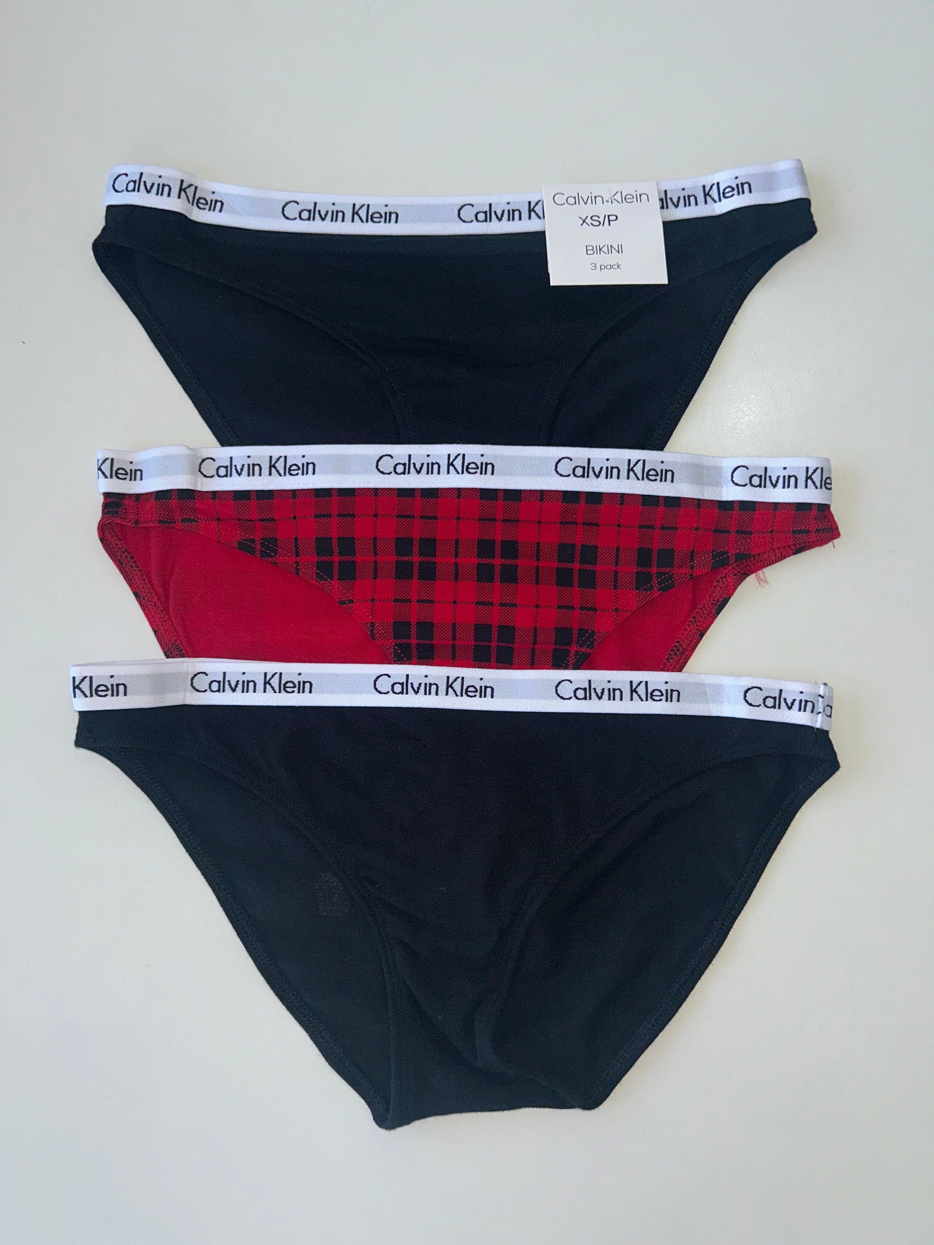 XS Calvin Klein 3-Pack Bikini Panty