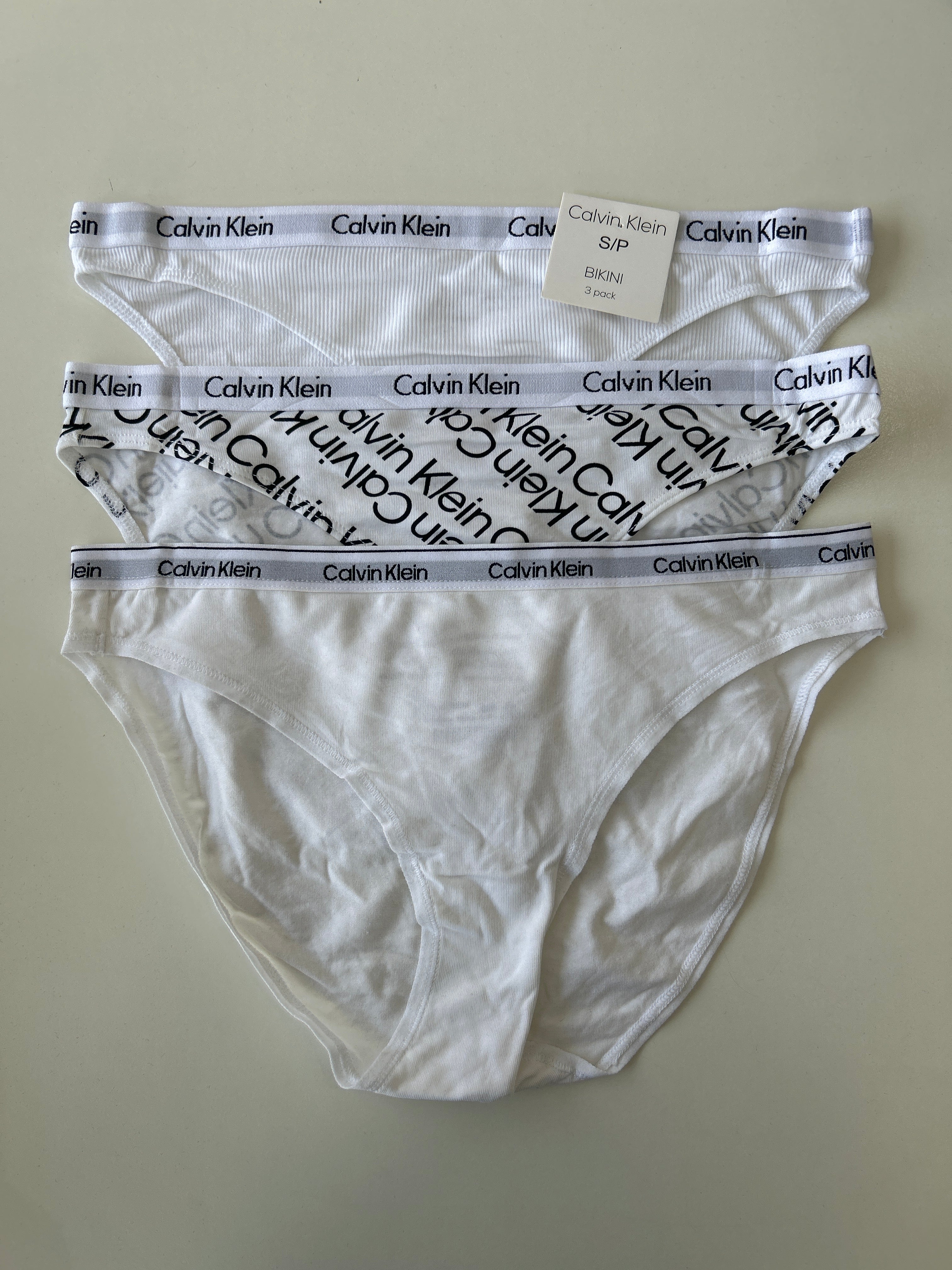 S Calvin Klein 3-Pack Bikini Panty