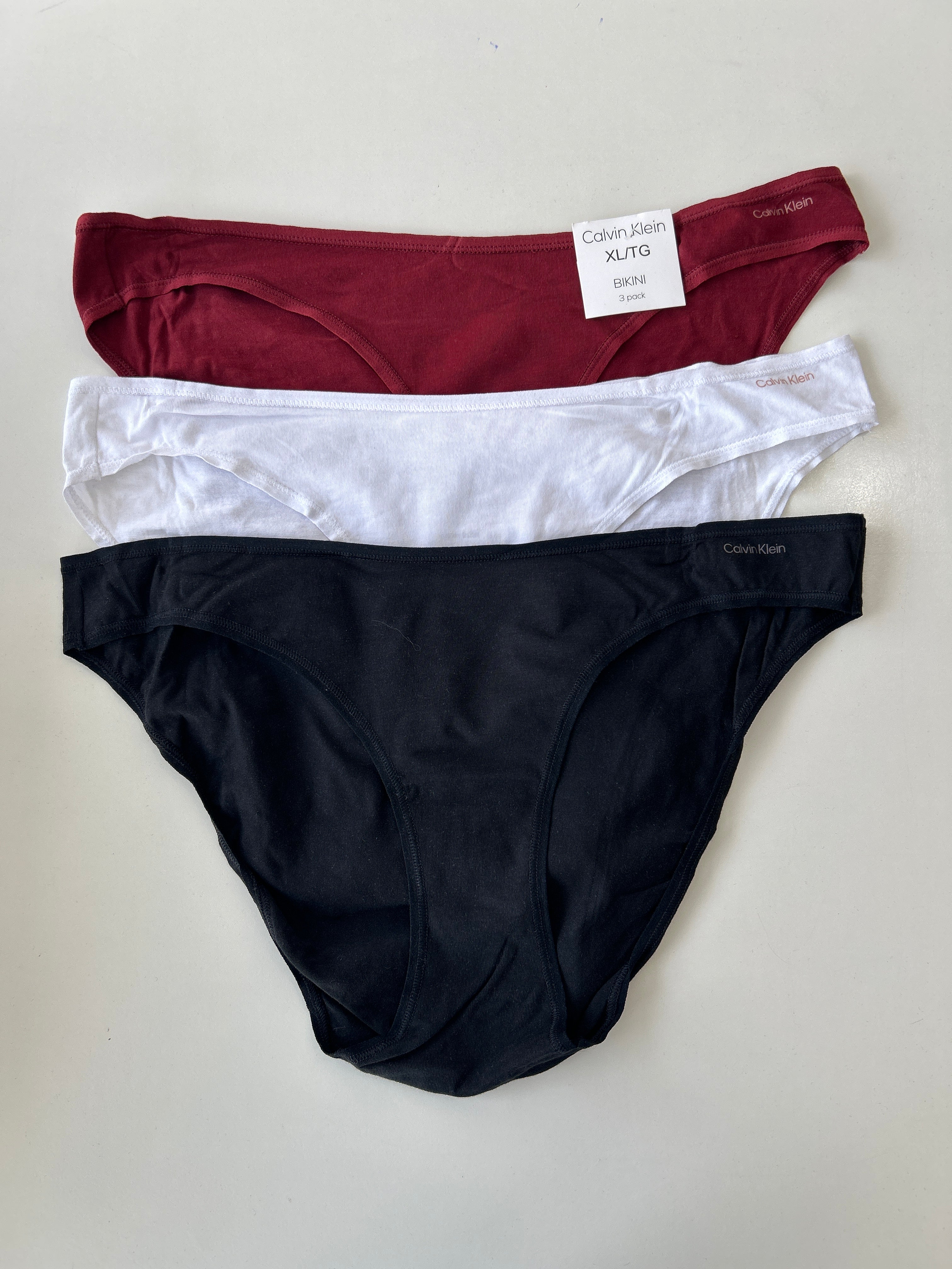 XL Calvin Klein 3-Pack Bikini Panty