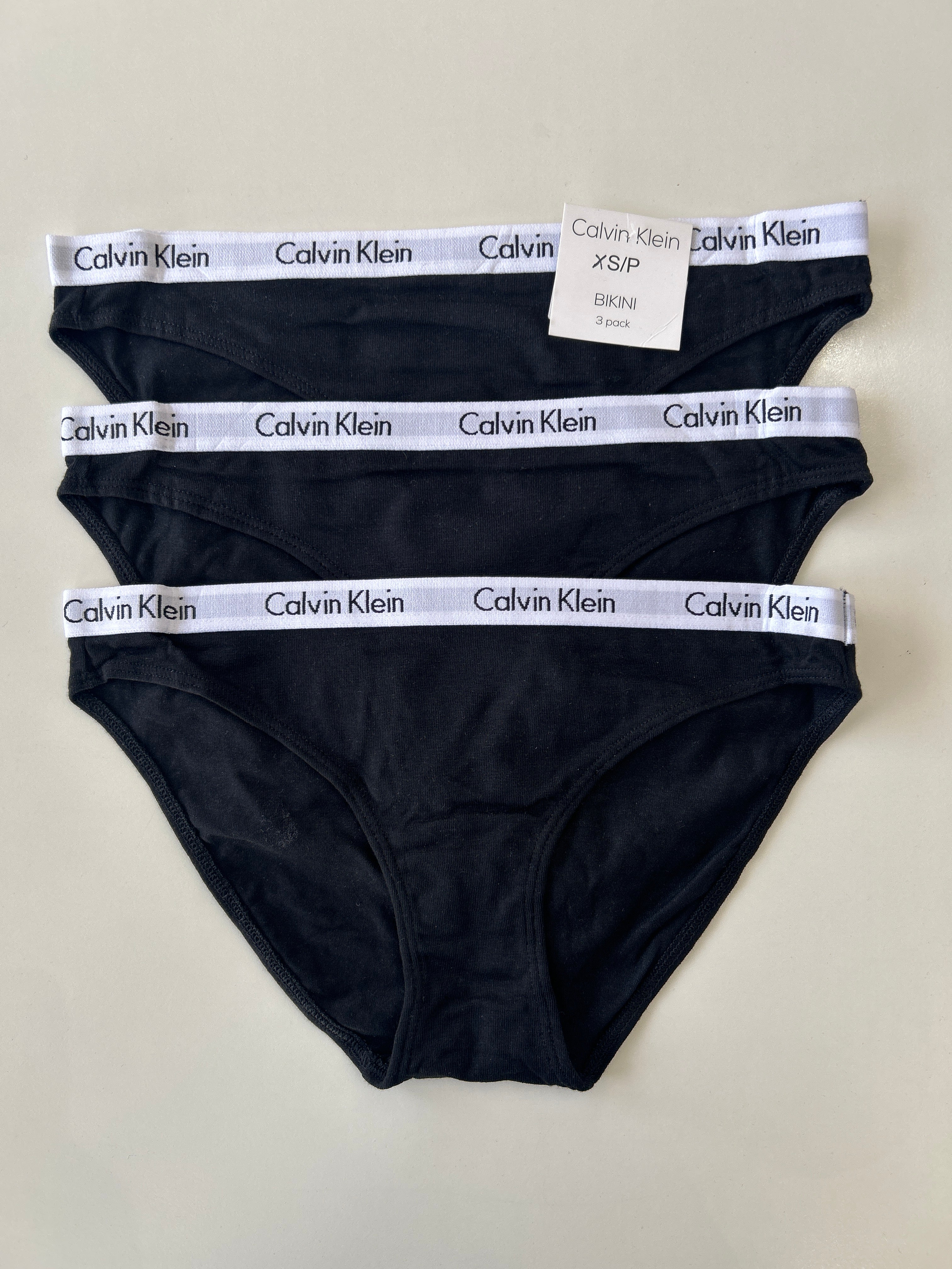 XS Calvin Klein 3-Pack Bikini Panty