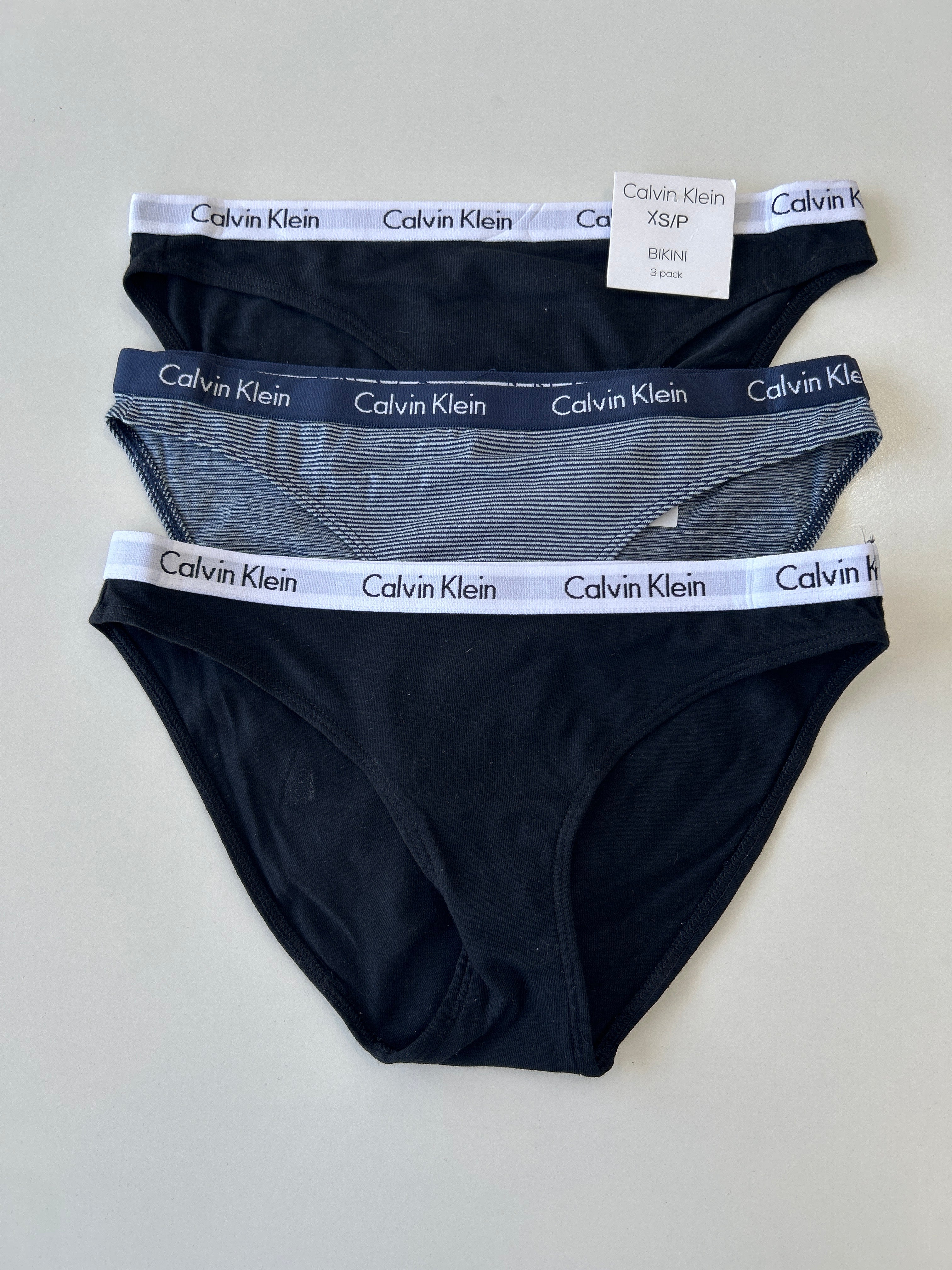 XS Calvin Klein 3-Pack Bikini Panty