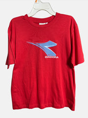 DIADORA RED BOYS ROUND NECK T-SHIRT