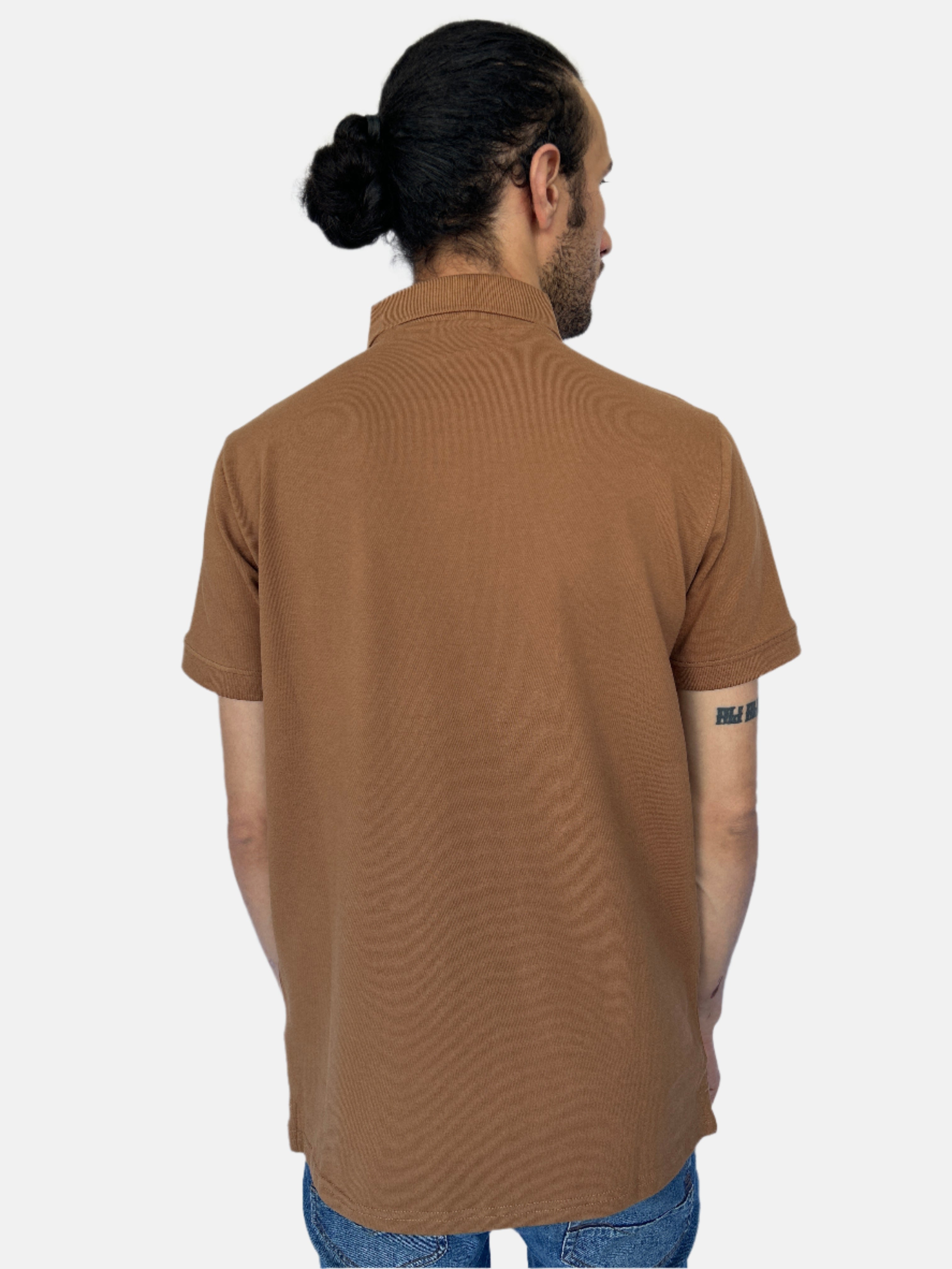 Lacoste Slim Fit logo Polo T-shirt in Brown