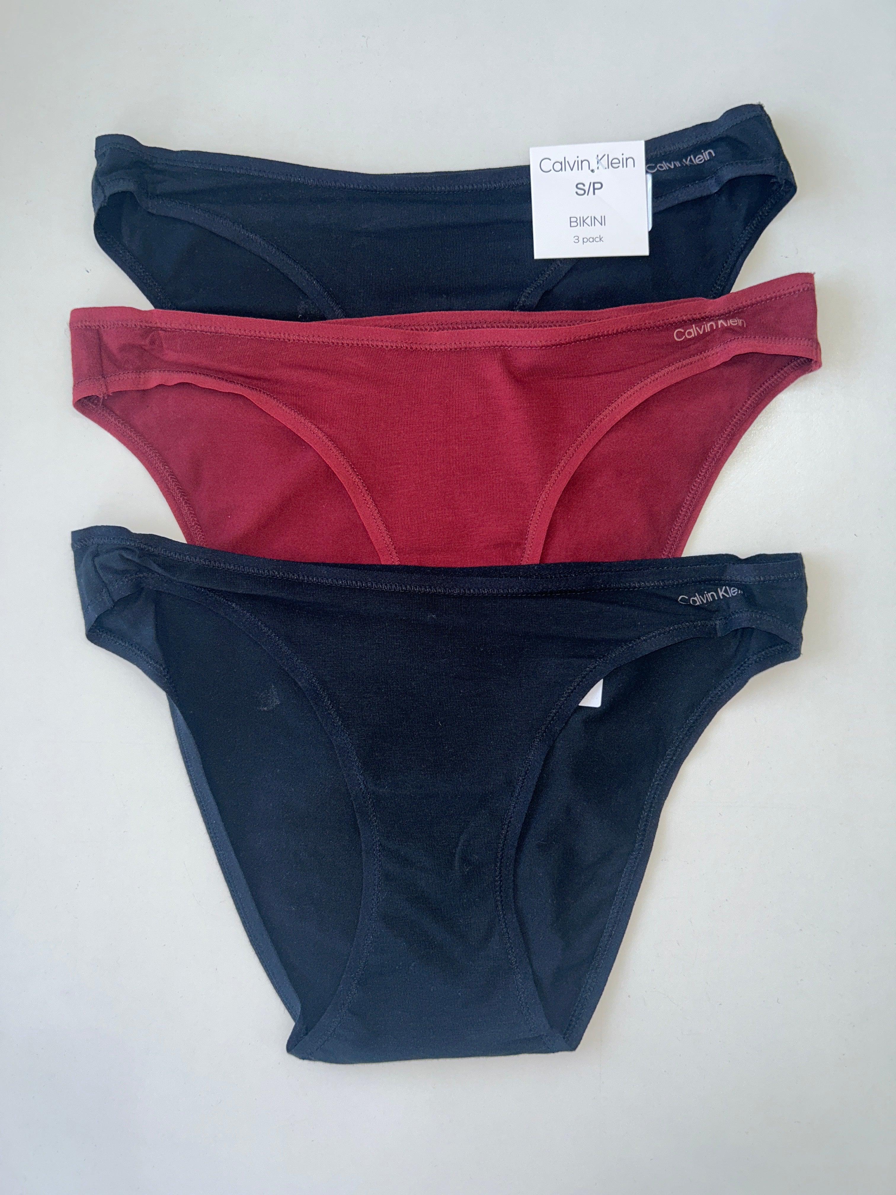 S Calvin Klein 3-Pack Bikini Panty