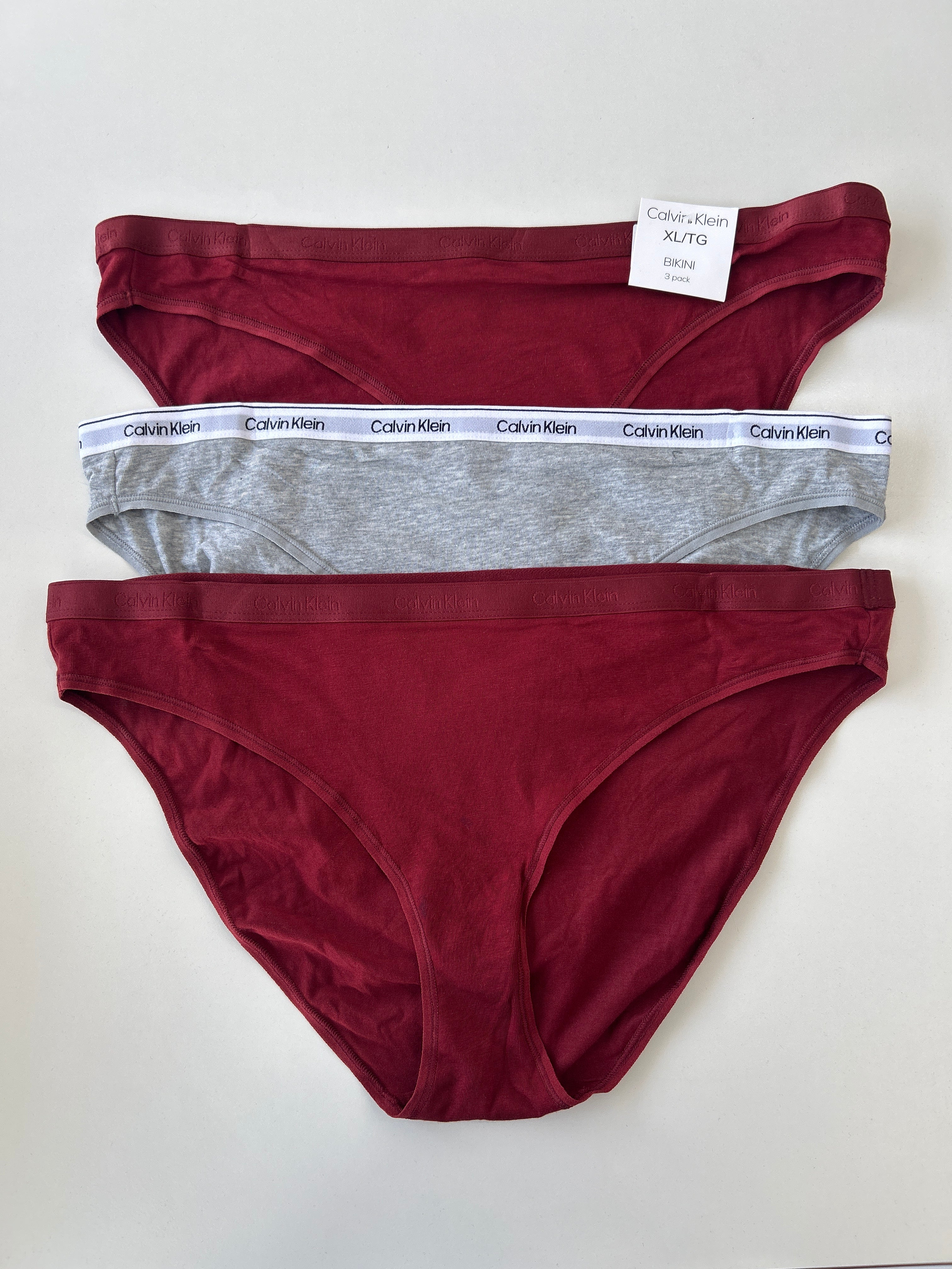 XL Calvin Klein 3-Pack Bikini Panty