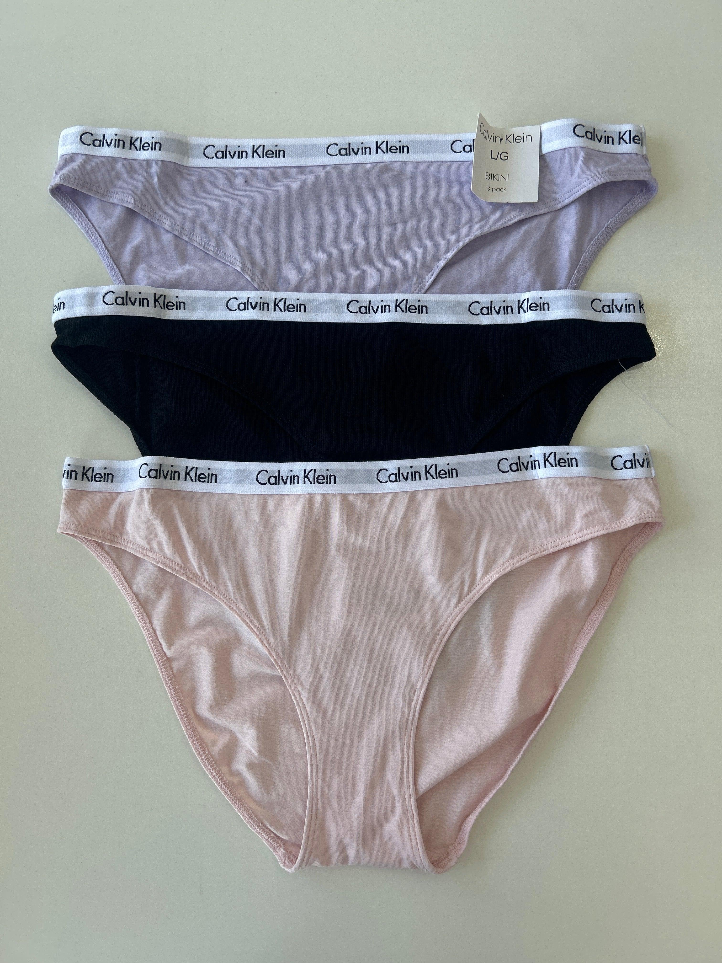 L Calvin Klein 3-Pack Bikini Panty