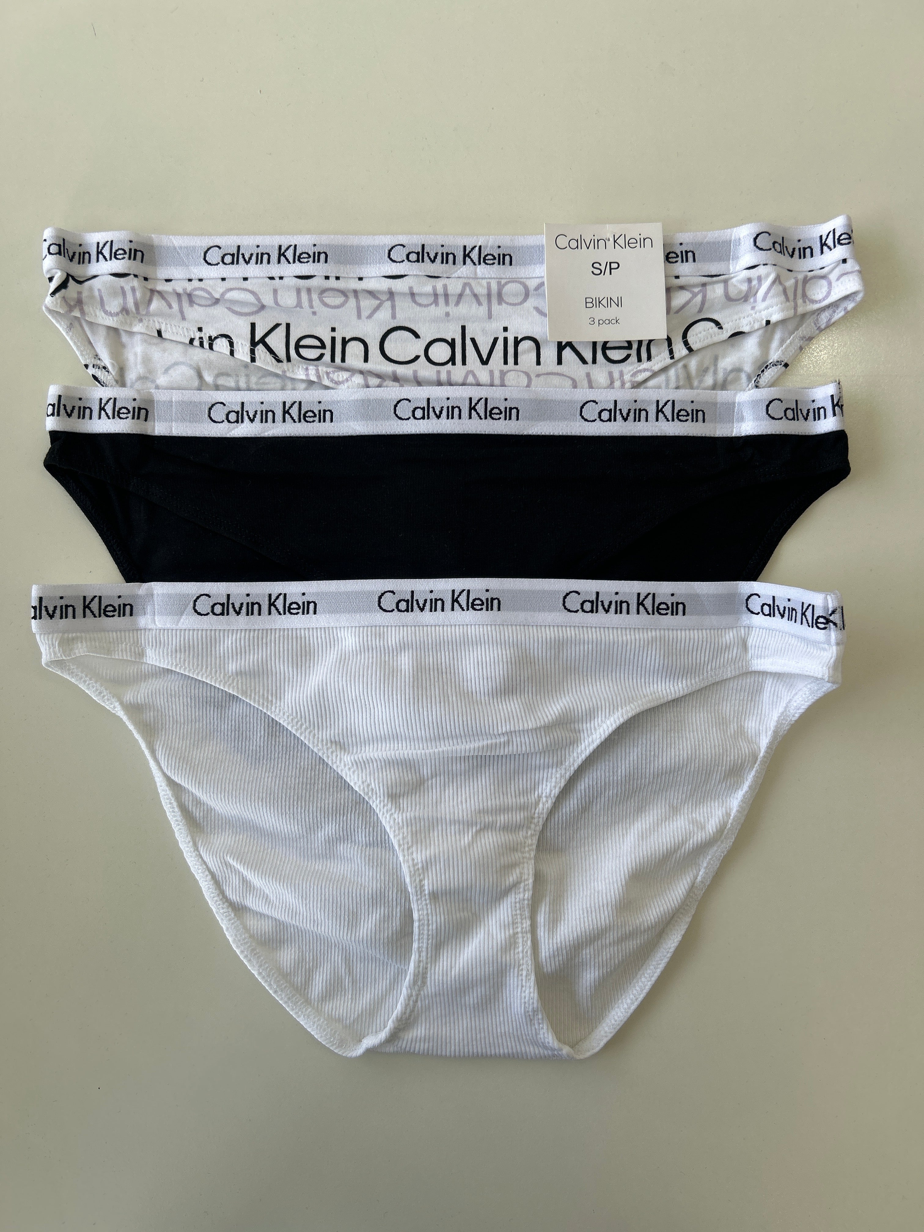 S Calvin Klein 3-Pack Bikini Panty