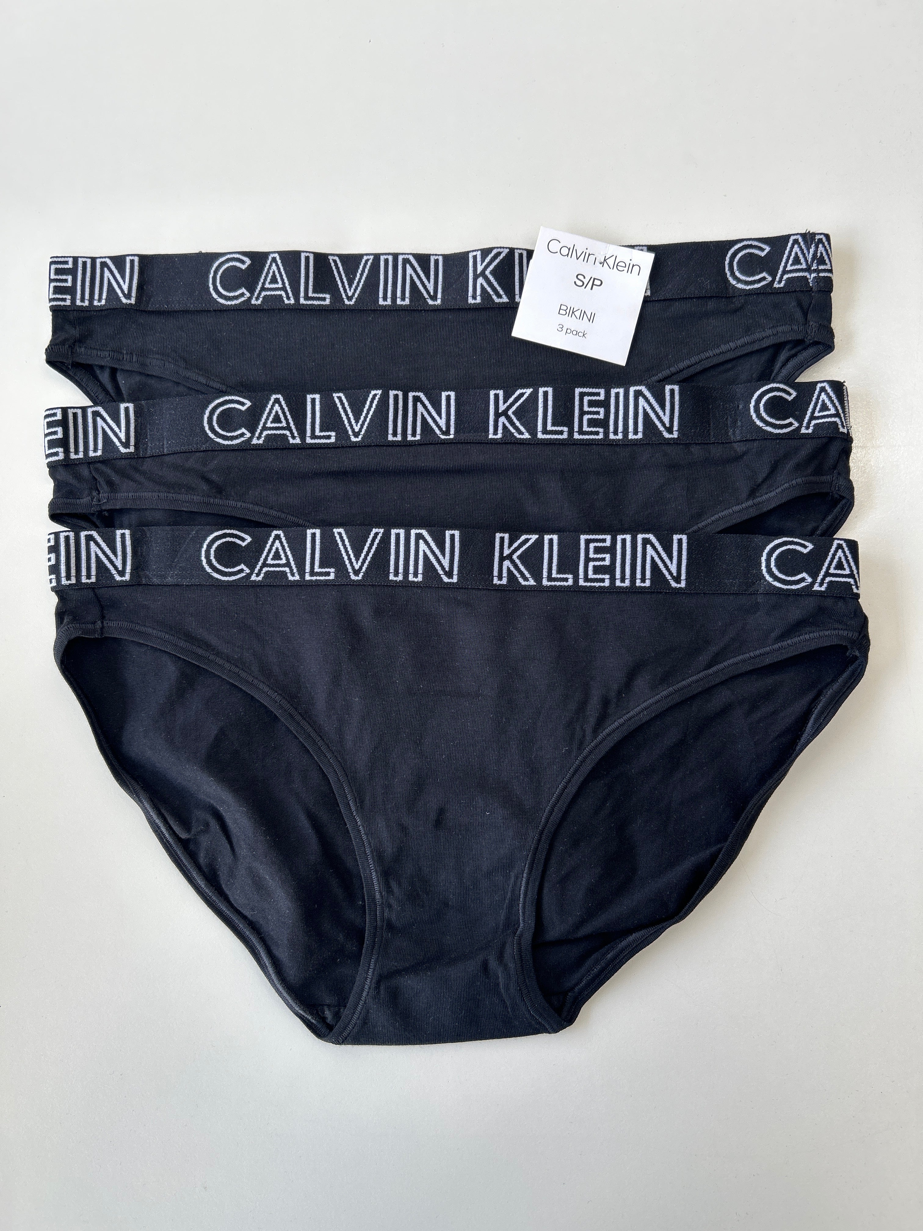 S Calvin Klein 3-Pack Bikini Panty