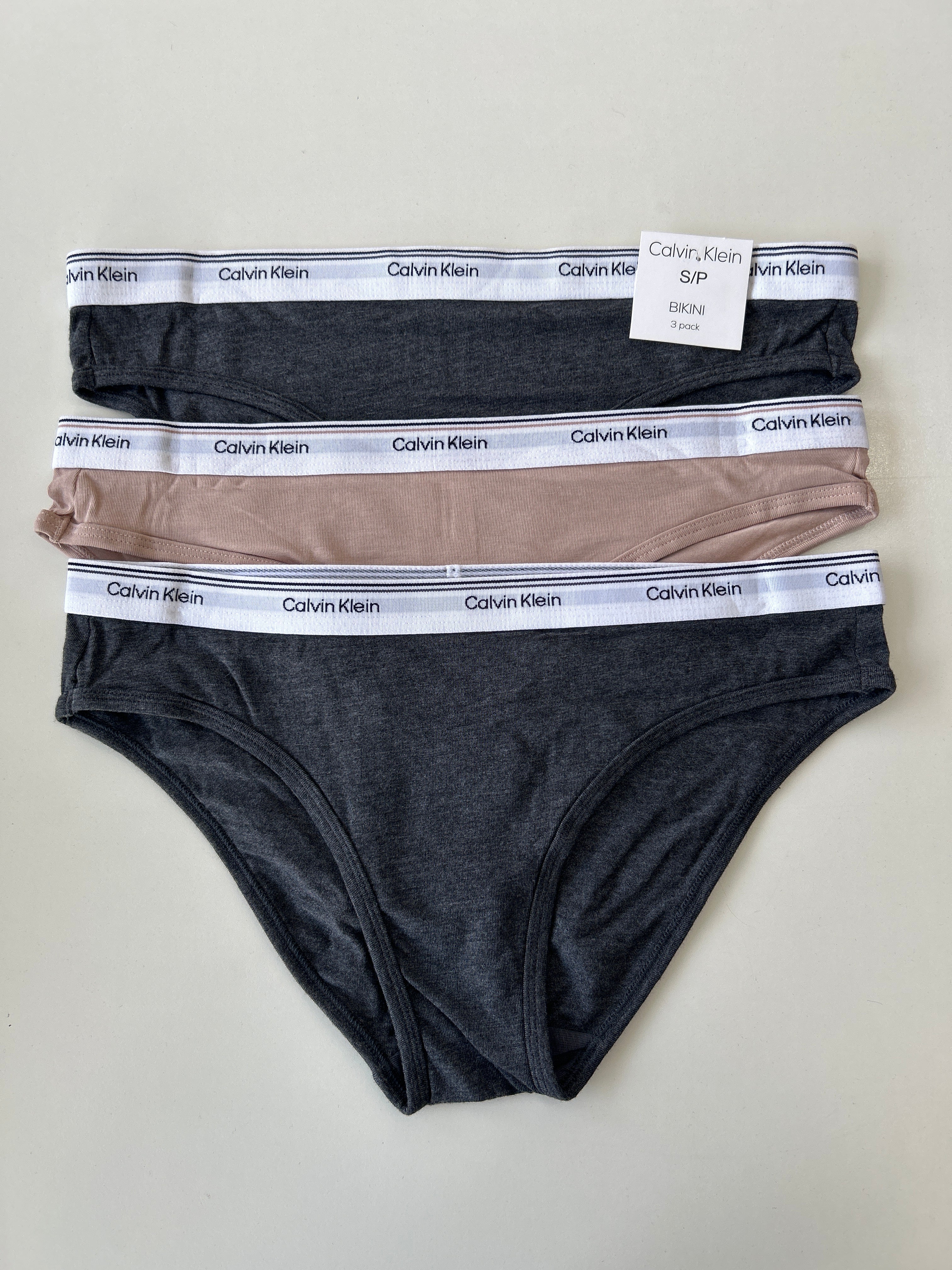 S Calvin Klein 3-Pack Bikini Panty