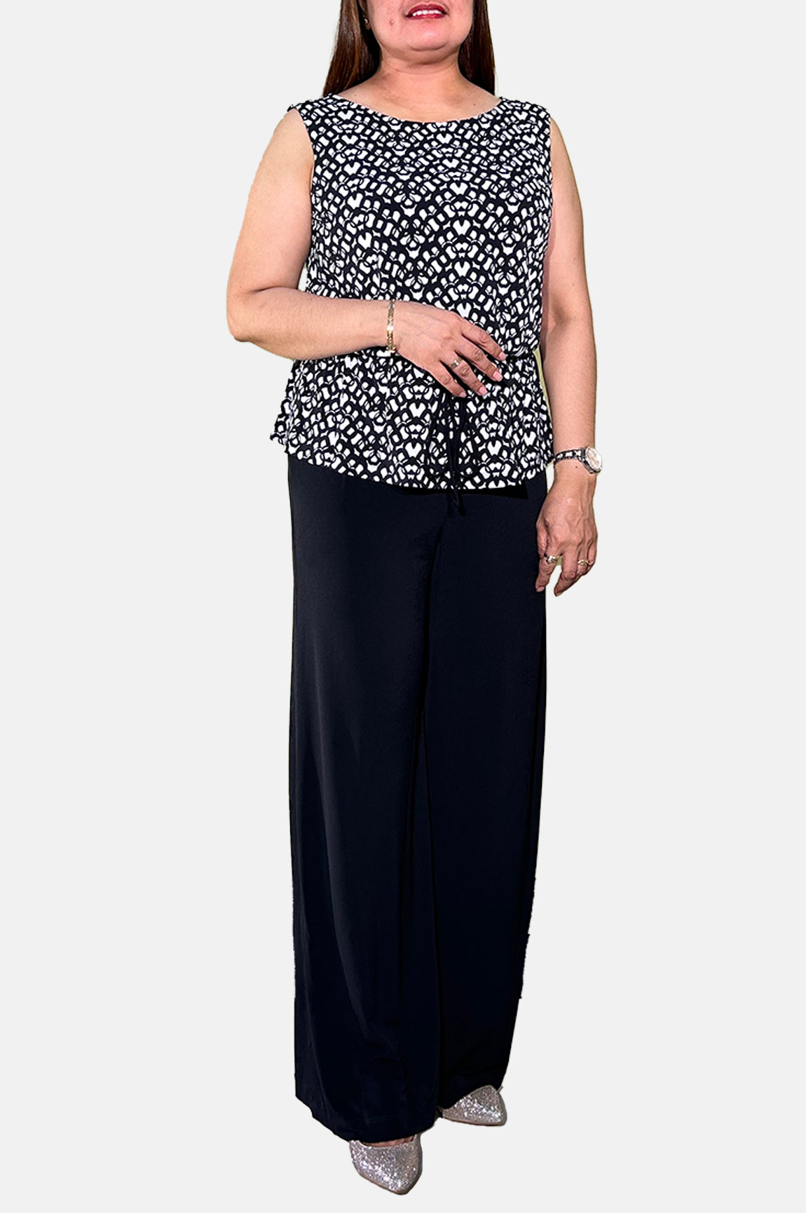 Connected Women Sleeveless Trouser Dress TFG68088P1