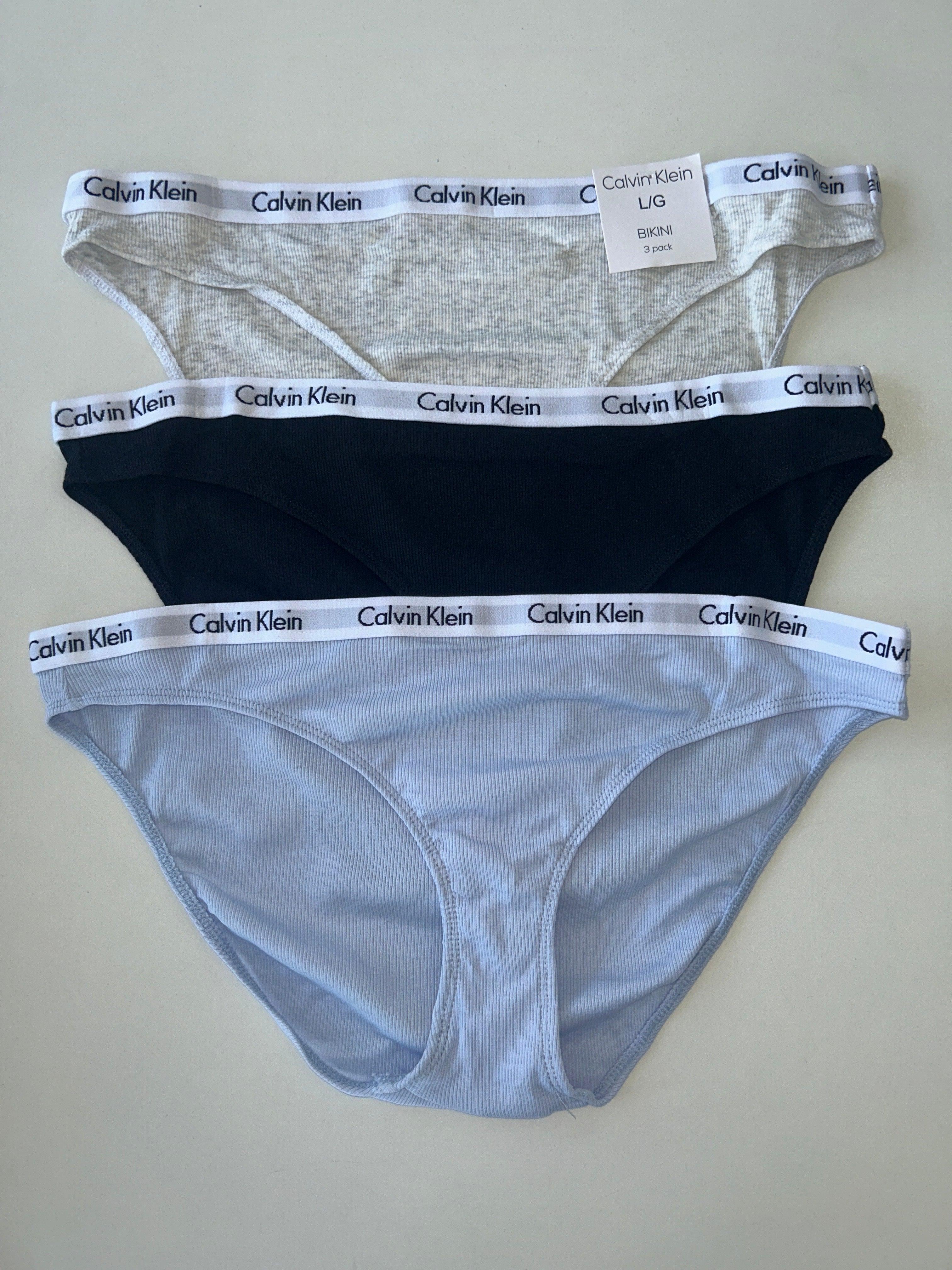 L Calvin Klein 3-Pack Bikini Panty