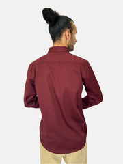 Maroon Armani Exchange Men Slim Shirt