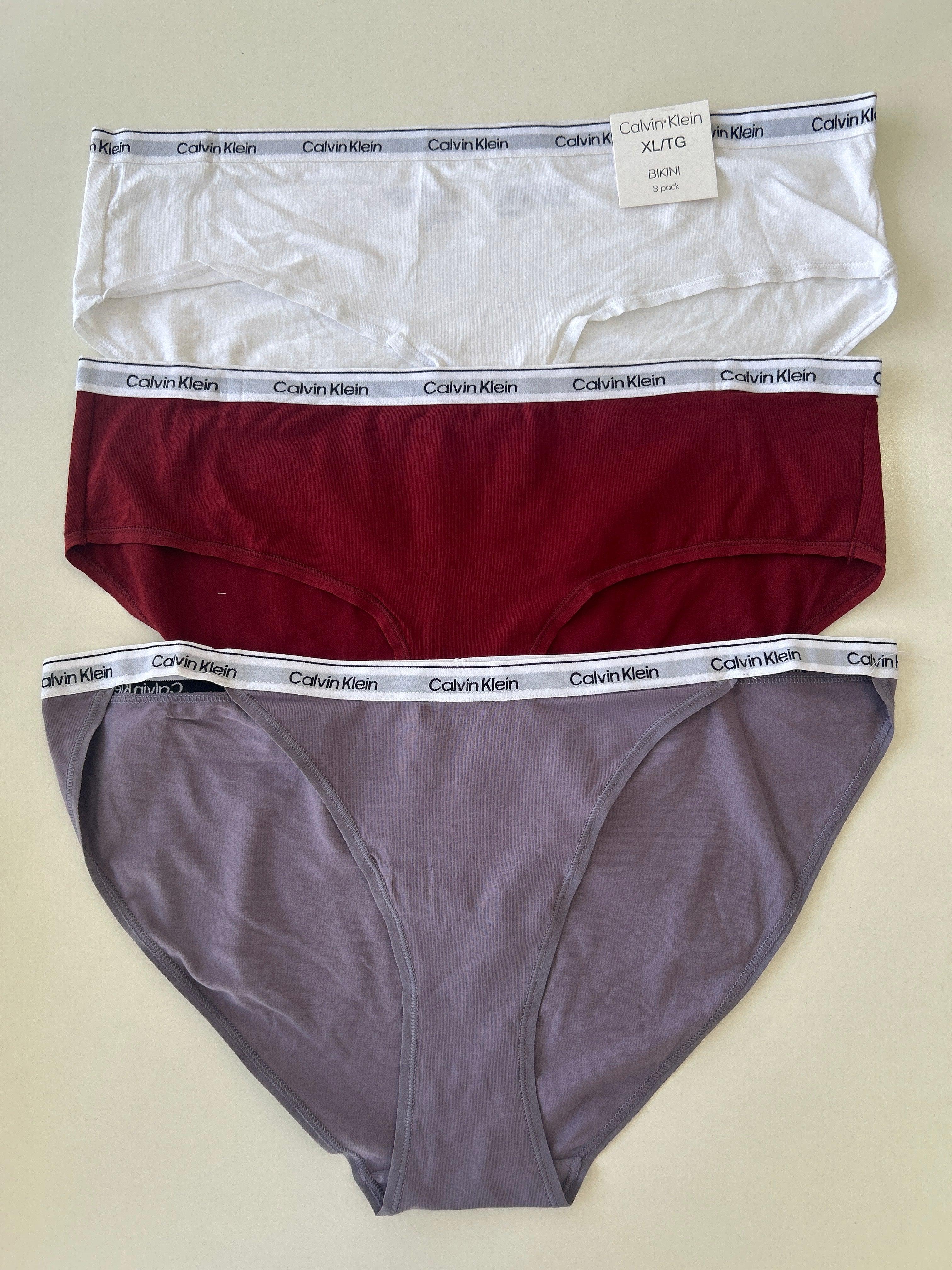 XL Calvin Klein 3-Pack Bikini Panty