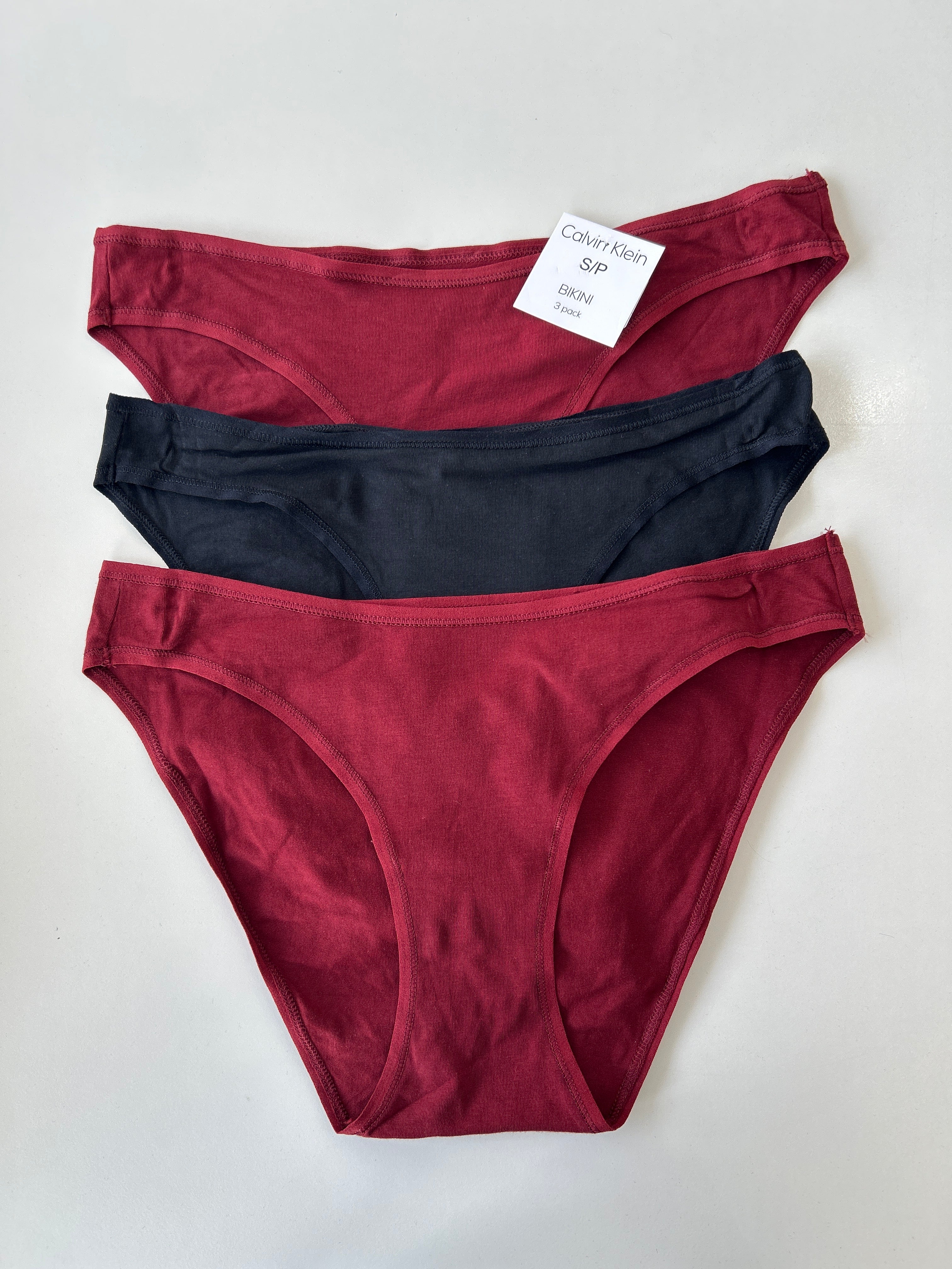 S Calvin Klein 3-Pack Bikini Panty