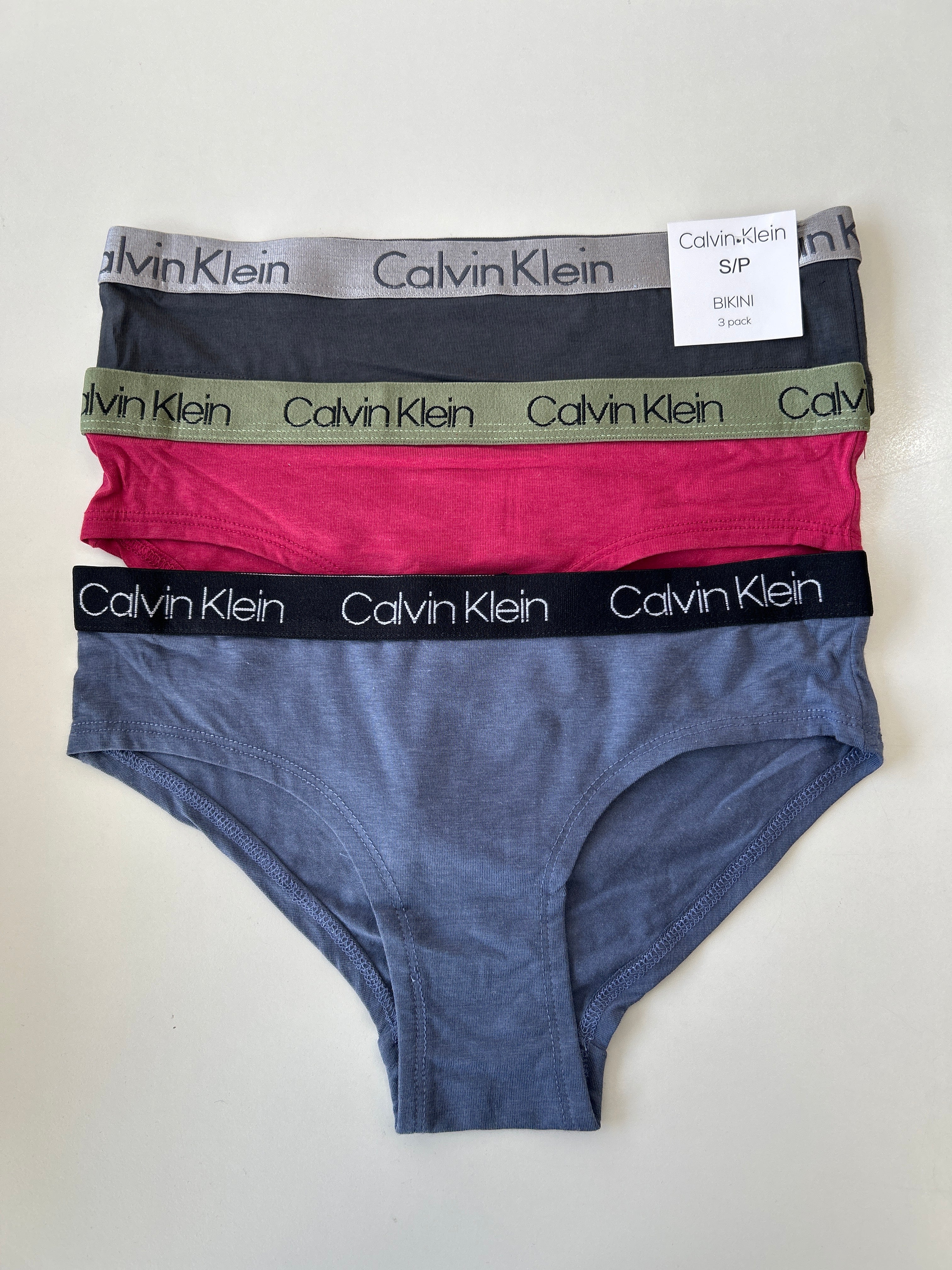 S Calvin Klein 3-Pack Bikini Panty