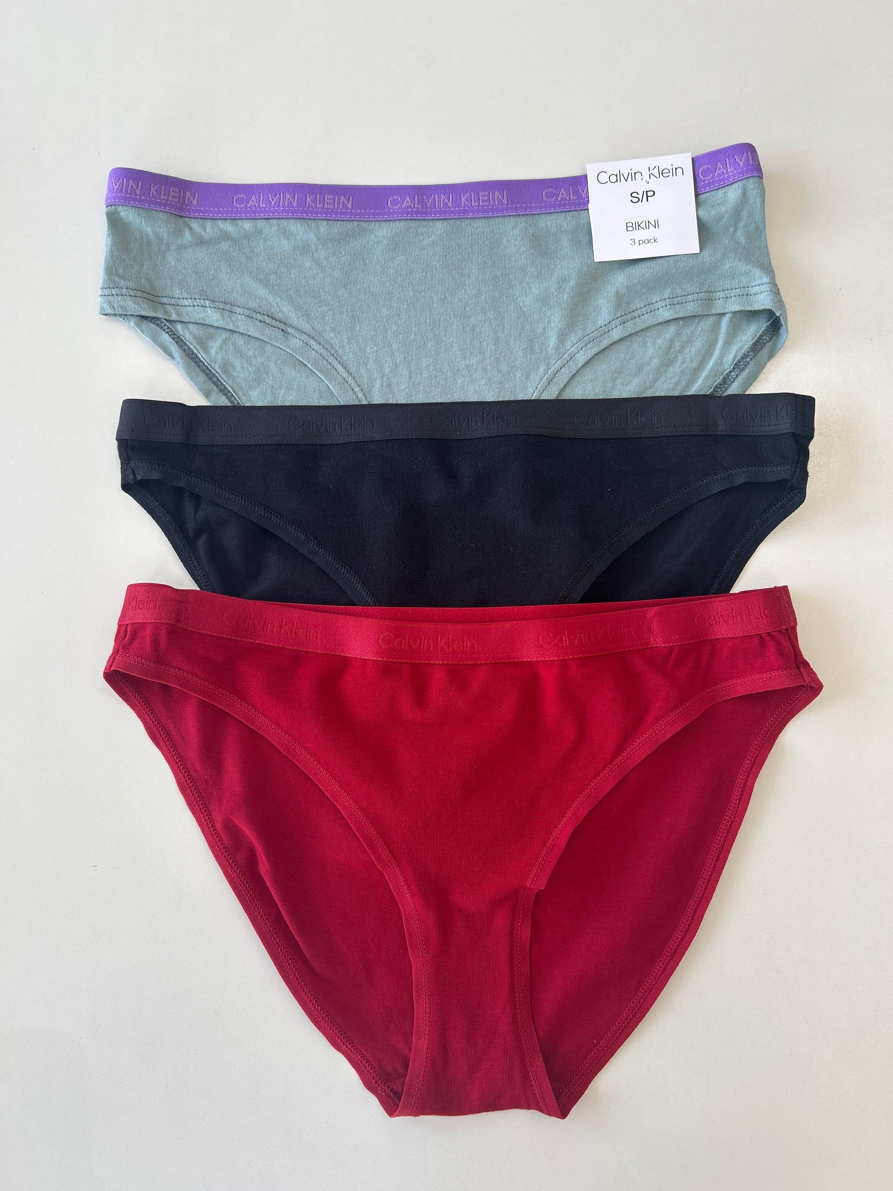 S Calvin Klein 3-Pack Bikini Panty