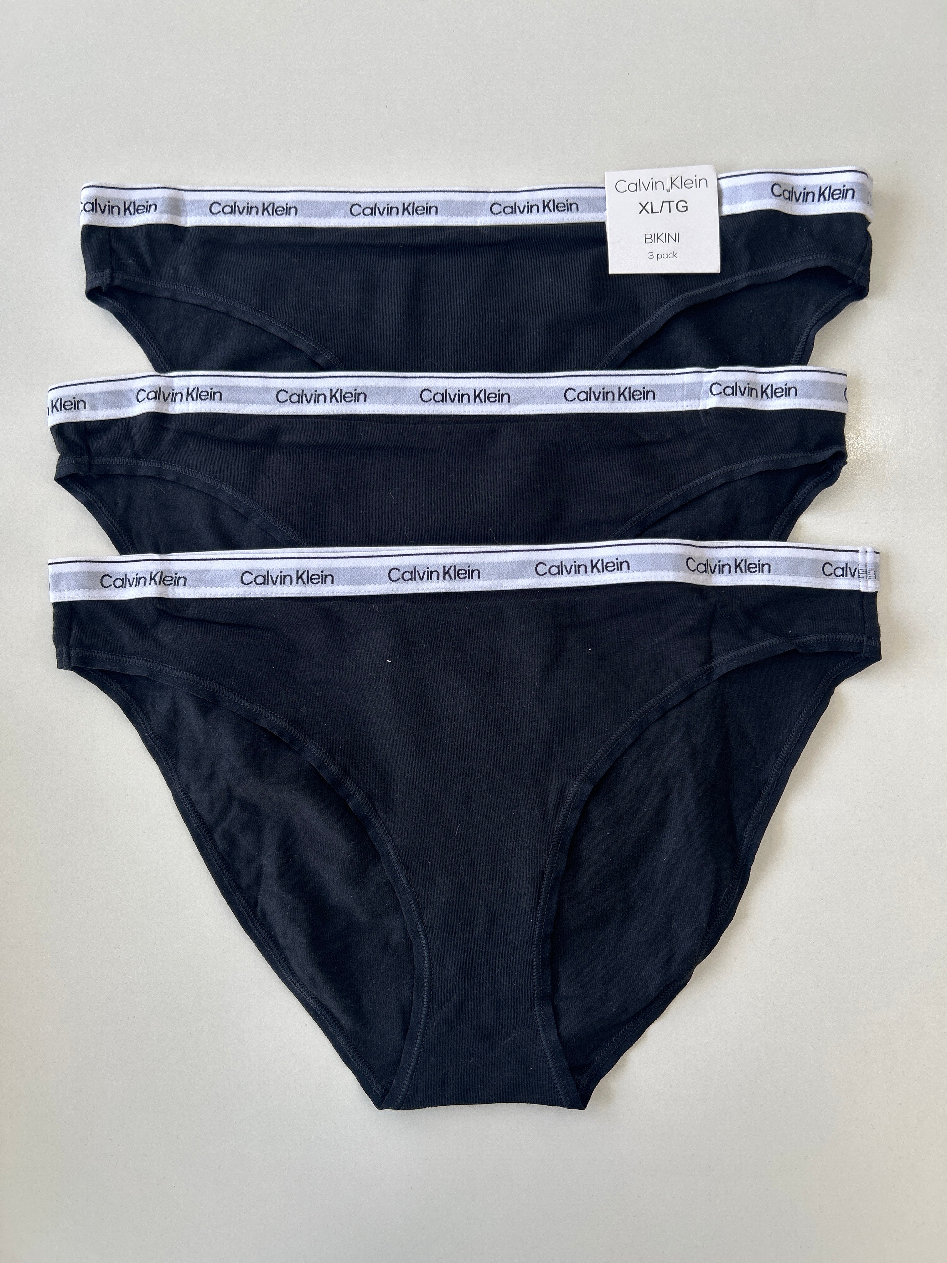 XL Calvin Klein 3-Pack Bikini Panty