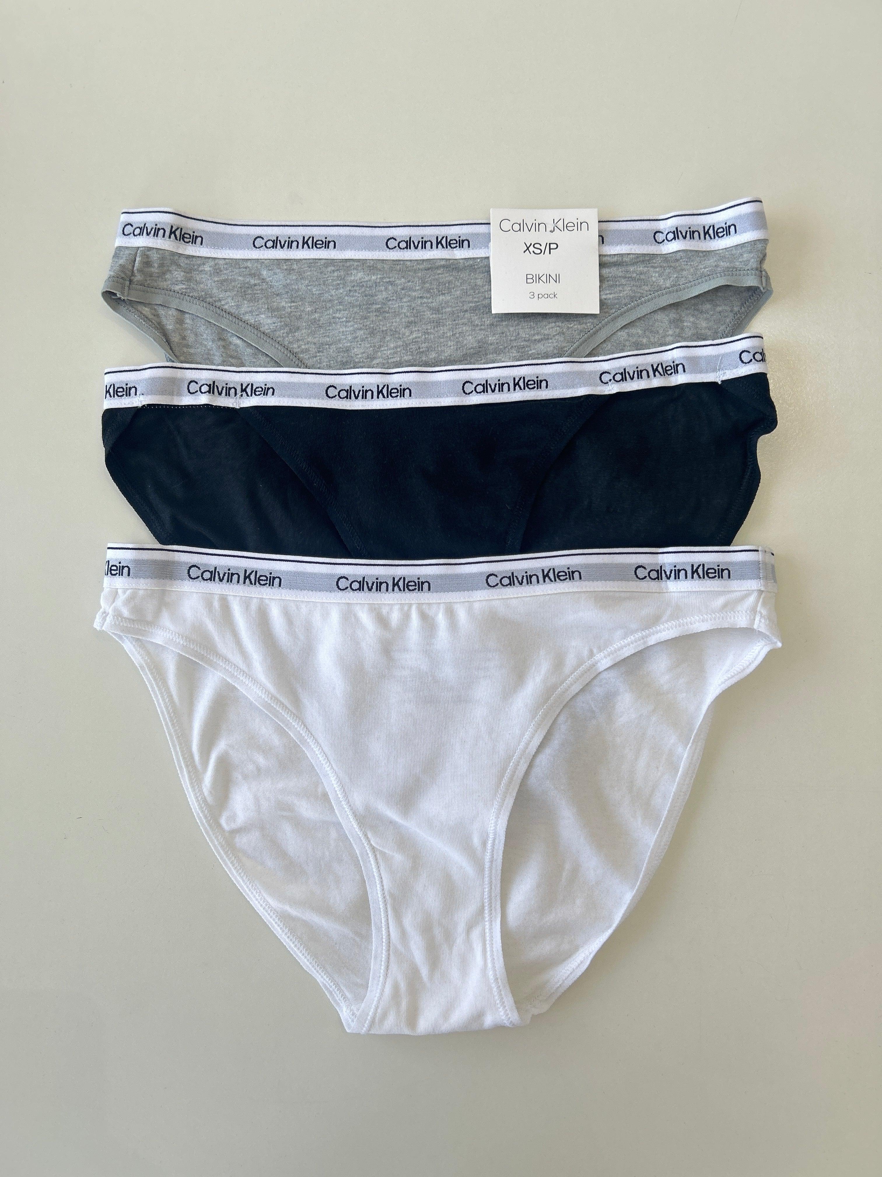 XS Calvin Klein 3-Pack Bikini Panty