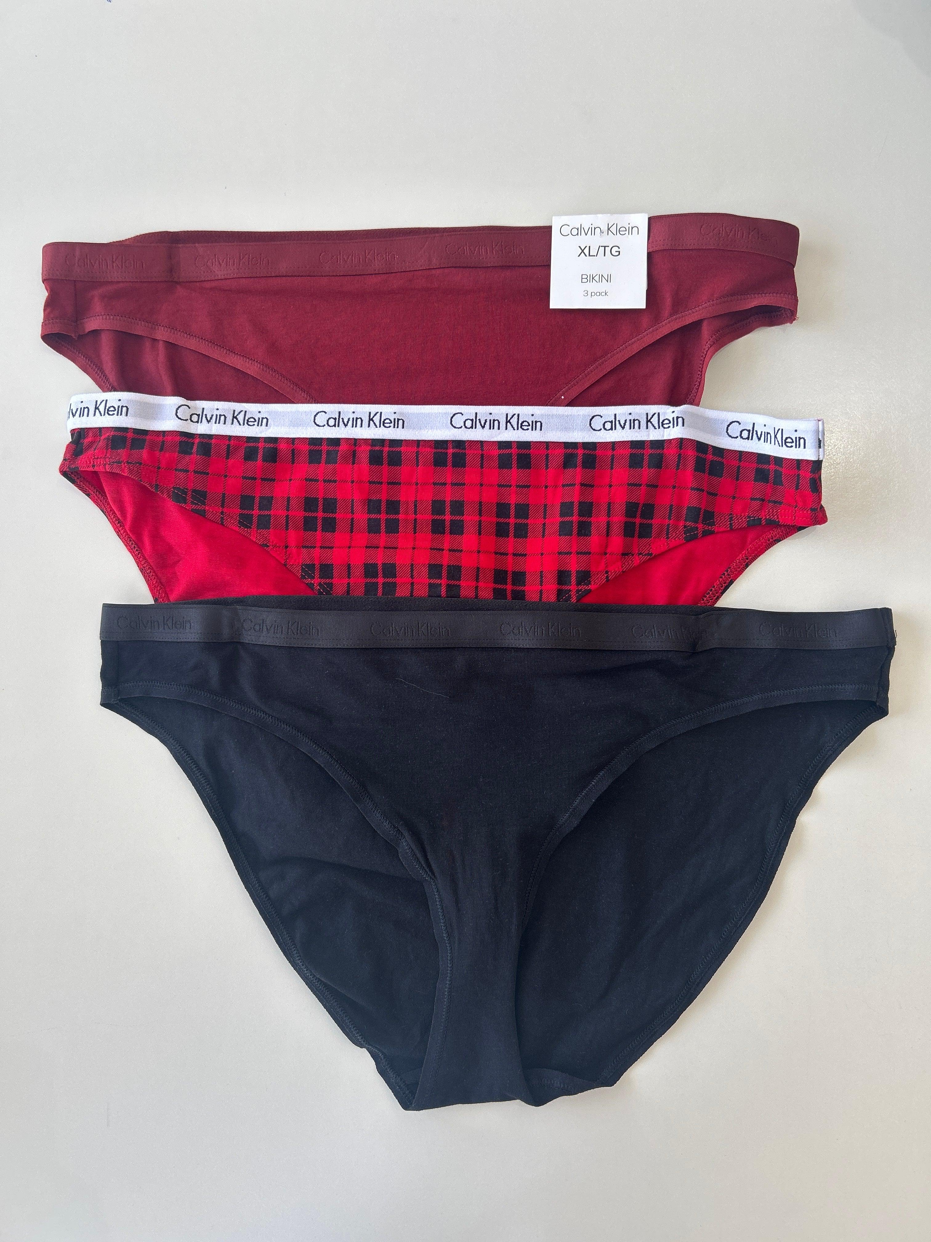 XL Calvin Klein 3-Pack Bikini Panty