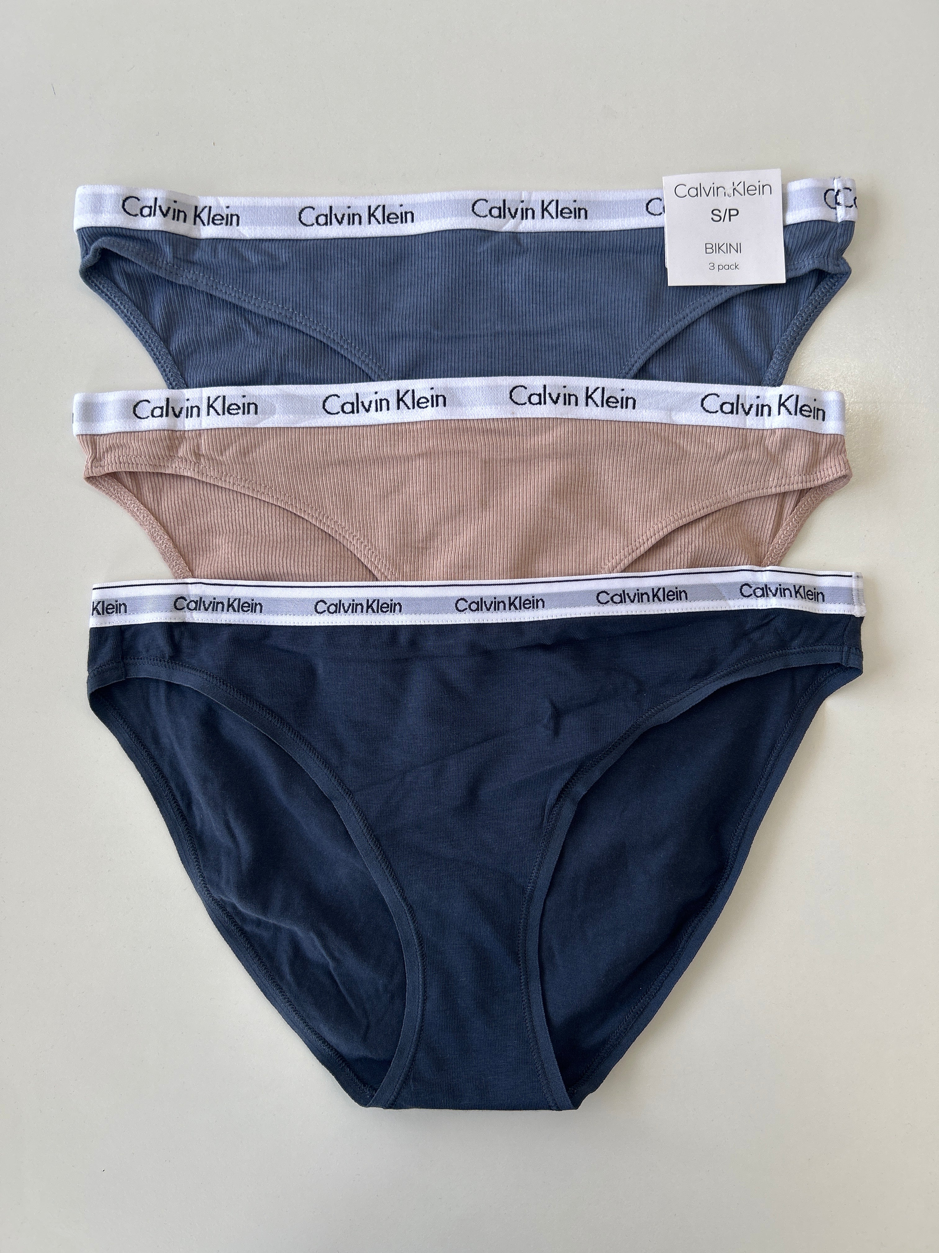 S Calvin Klein 3-Pack Bikini Panty