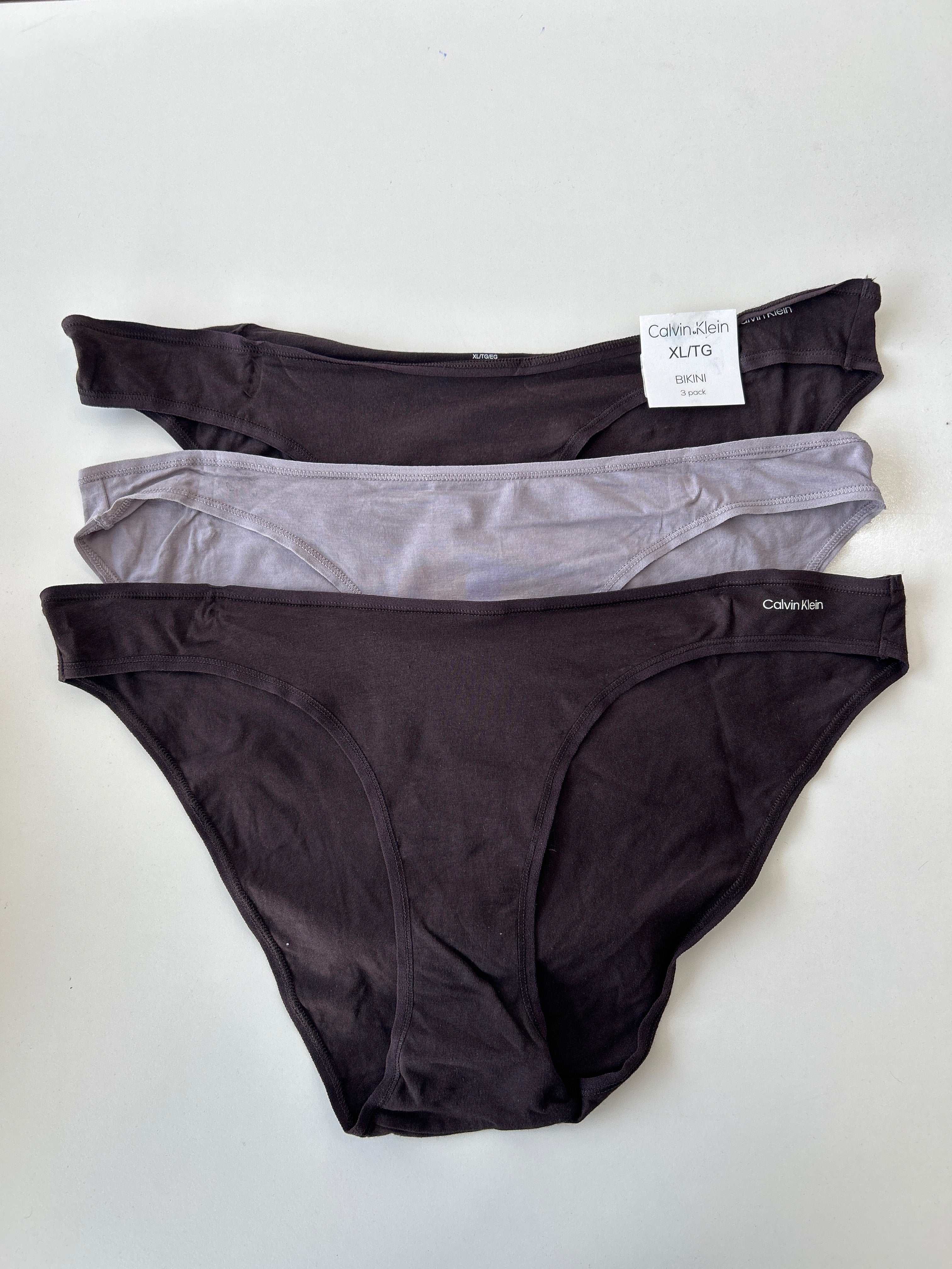 XL Calvin Klein 3-Pack Bikini Panty