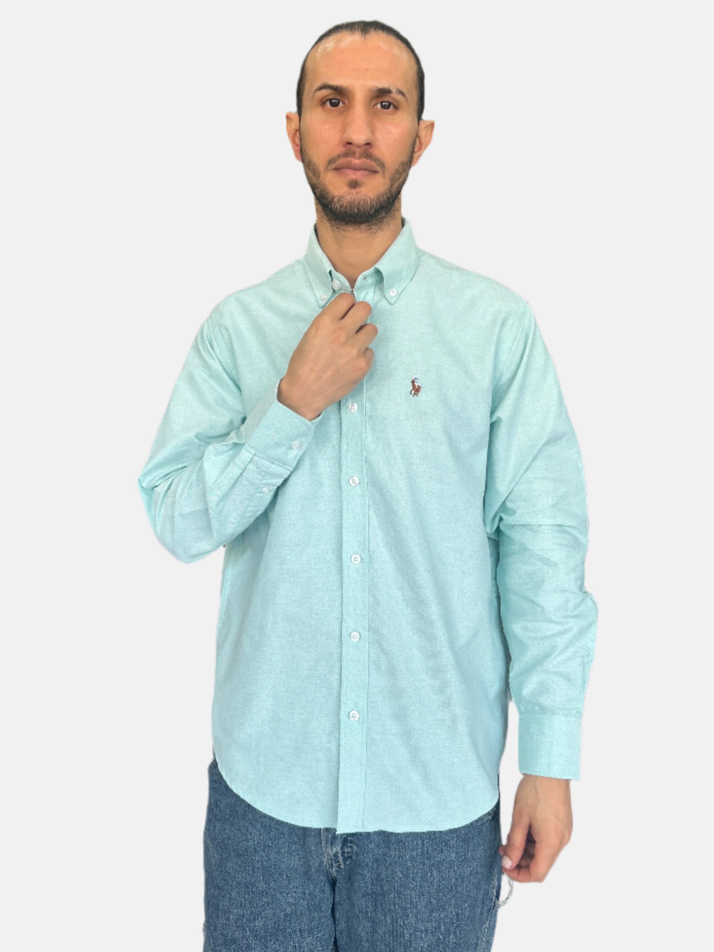 Ralph Lauren Men Slim Fit Shirt Mint Green 41381