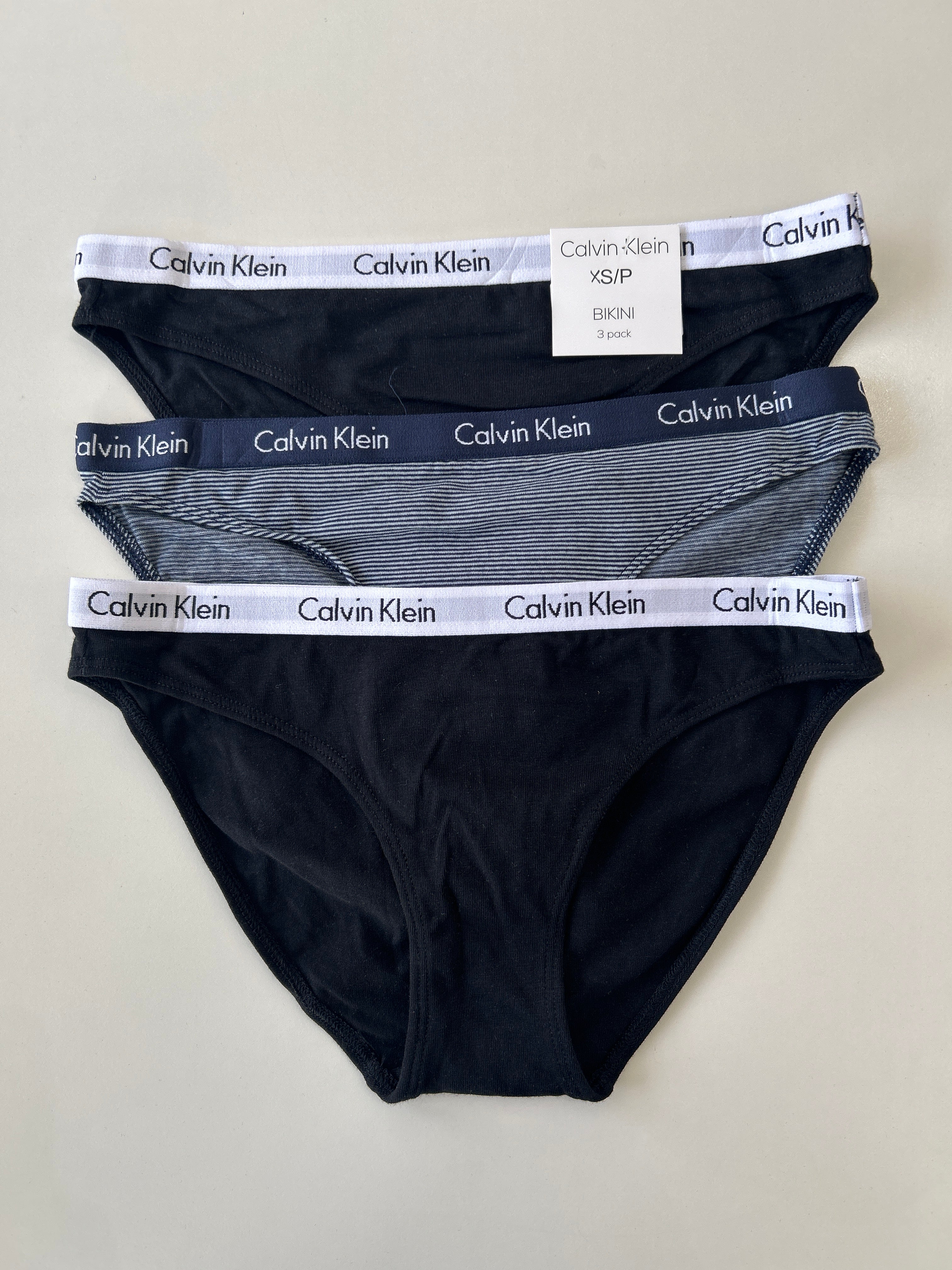 XS Calvin Klein 3-Pack Bikini Panty