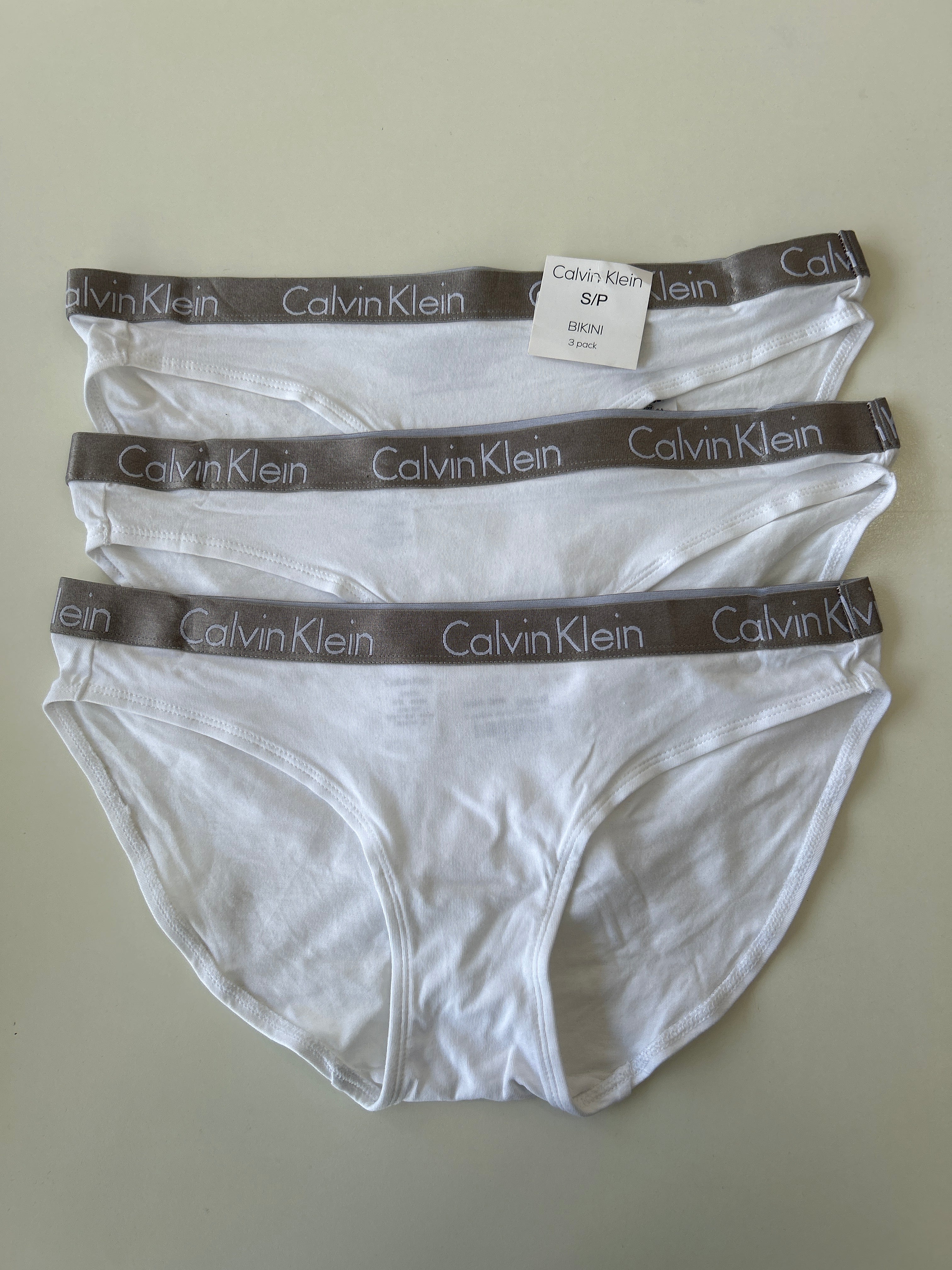 S Calvin Klein 3-Pack Bikini Panty