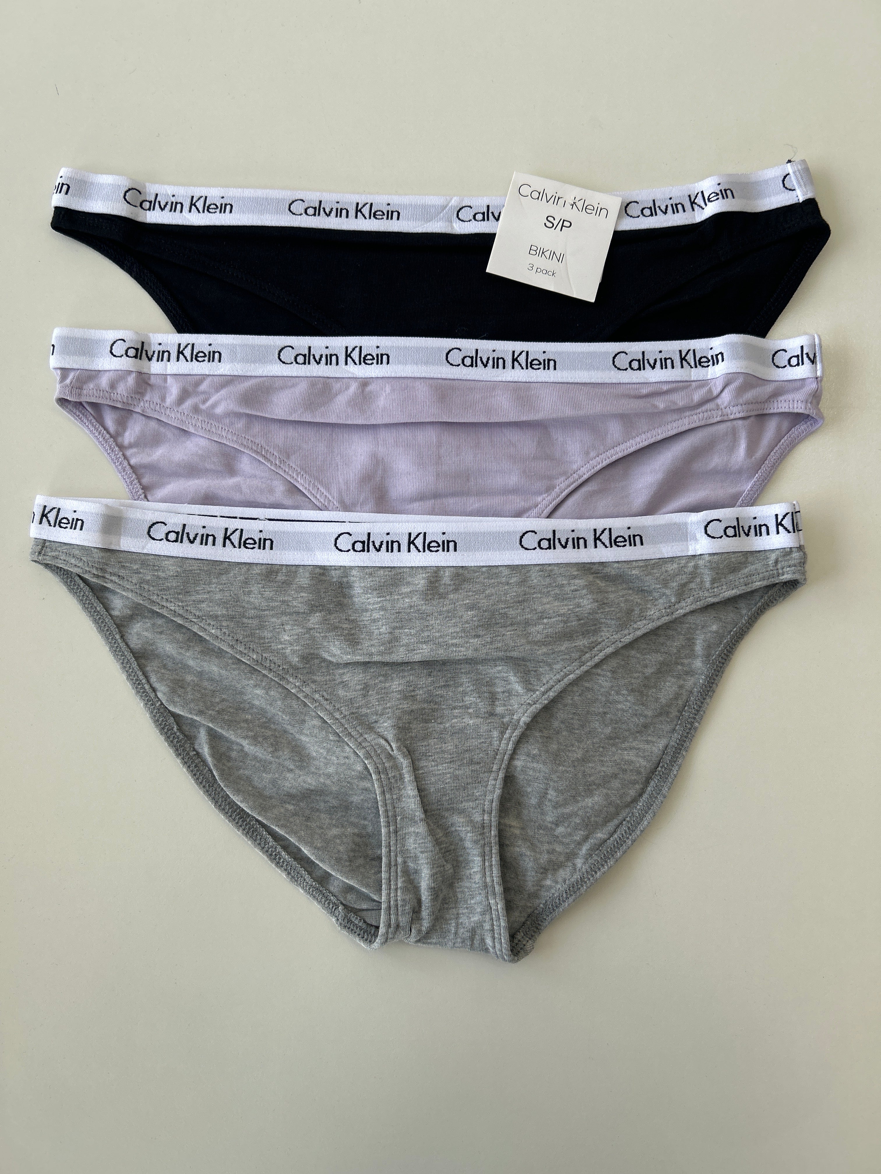 S Calvin Klein 3-Pack Bikini Panty