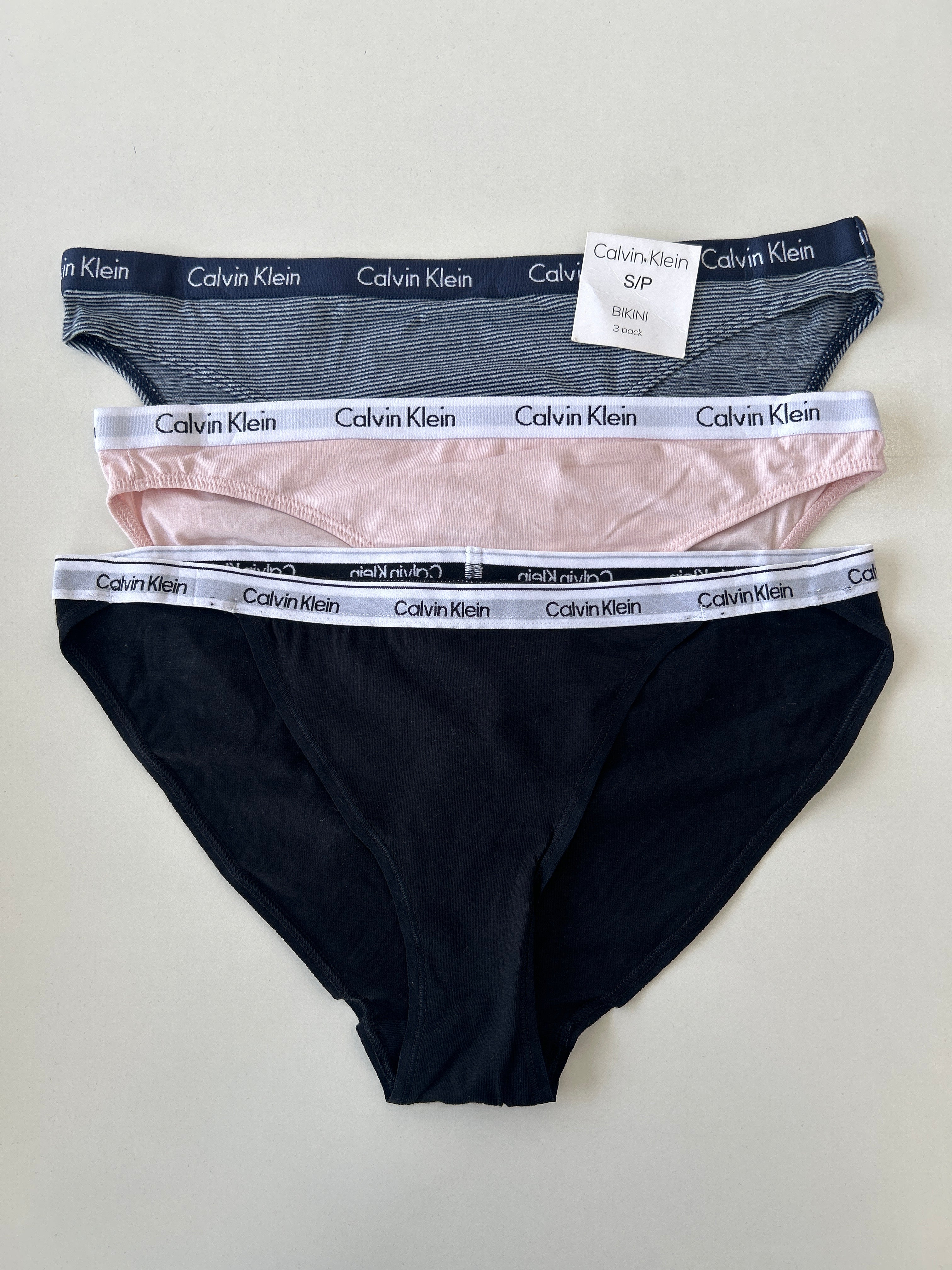 S Calvin Klein 3-Pack Bikini Panty