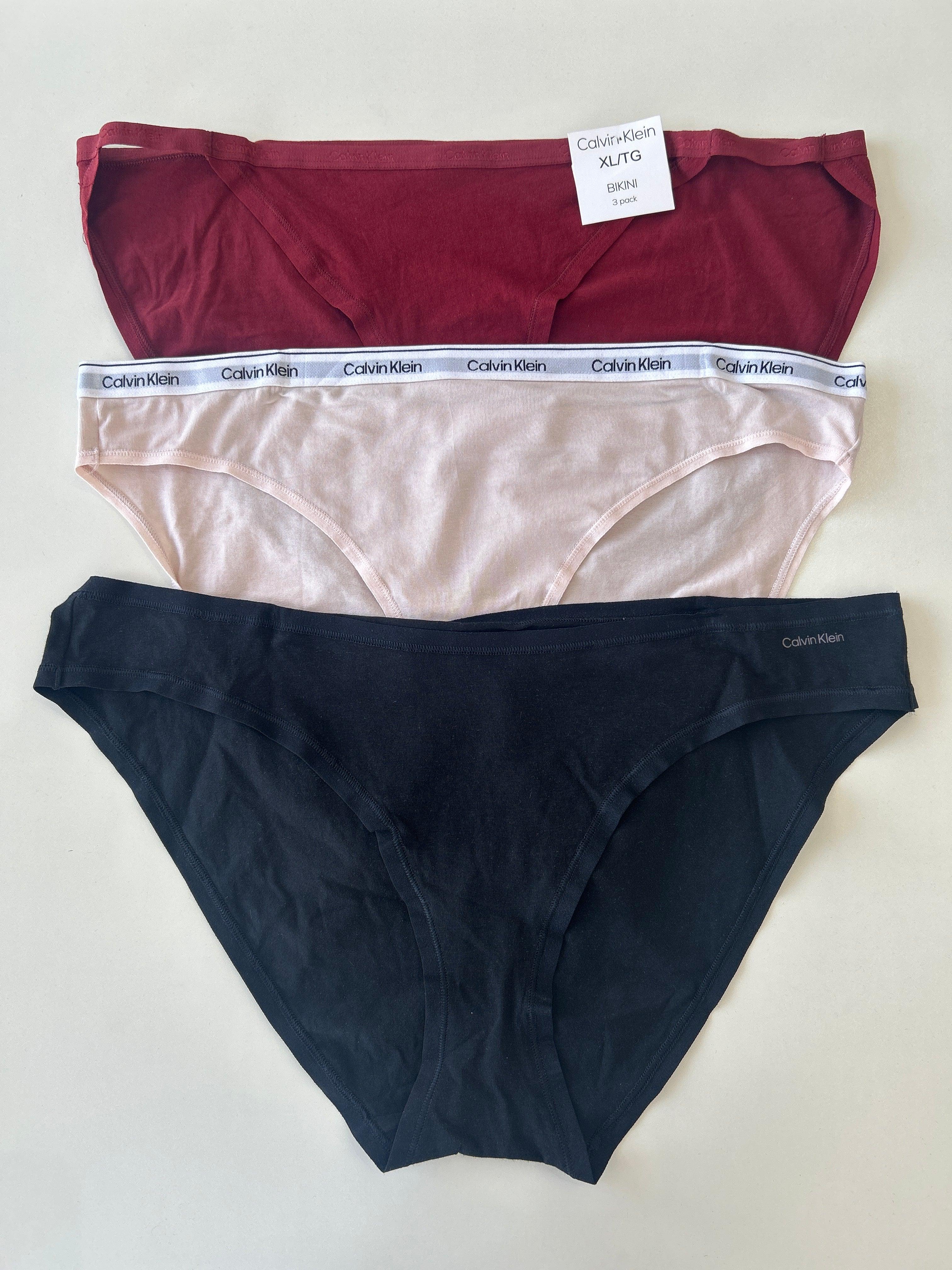 XL Calvin Klein 3-Pack Bikini Panty