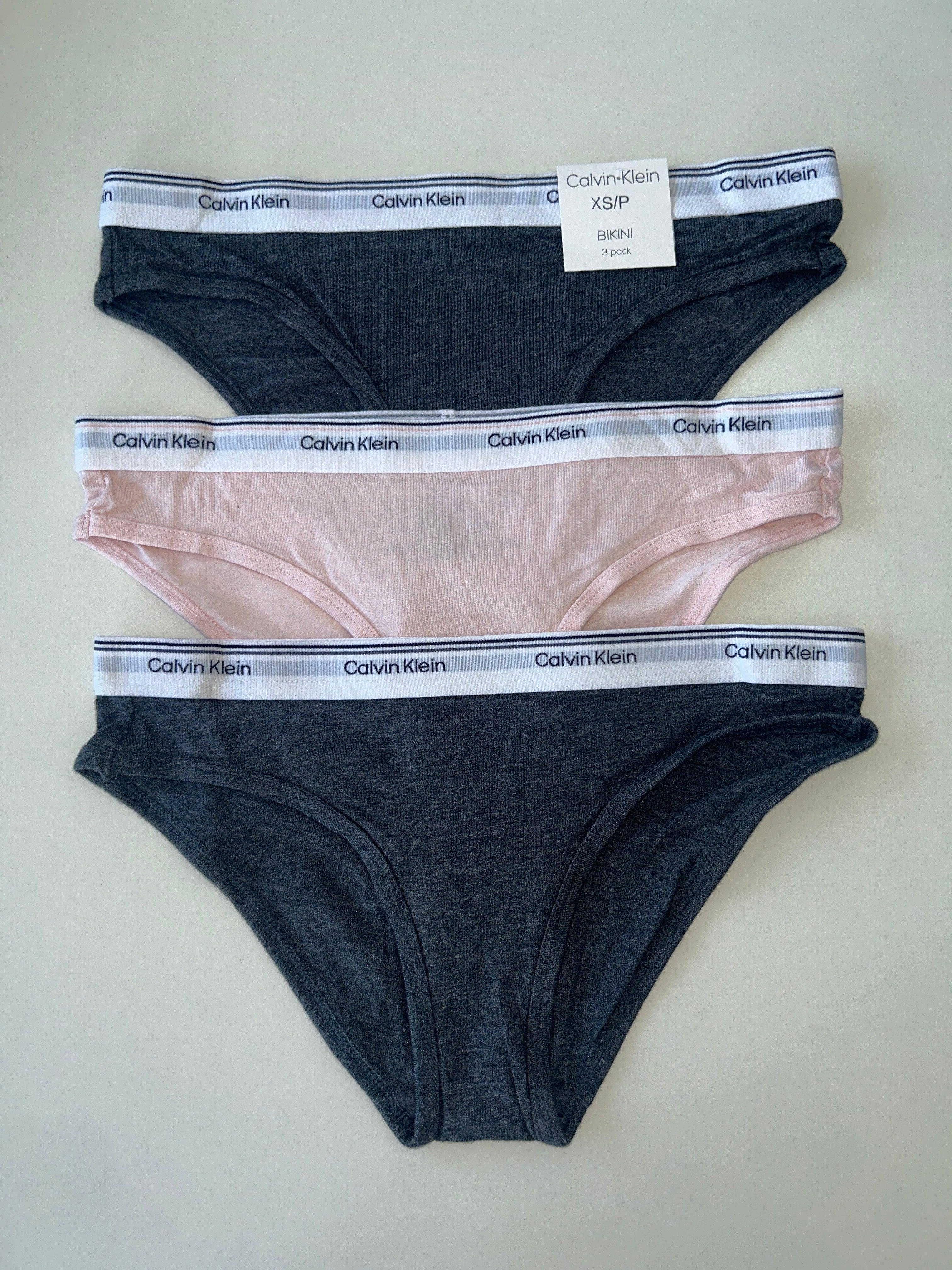 XS Calvin Klein 3-Pack Bikini Panty