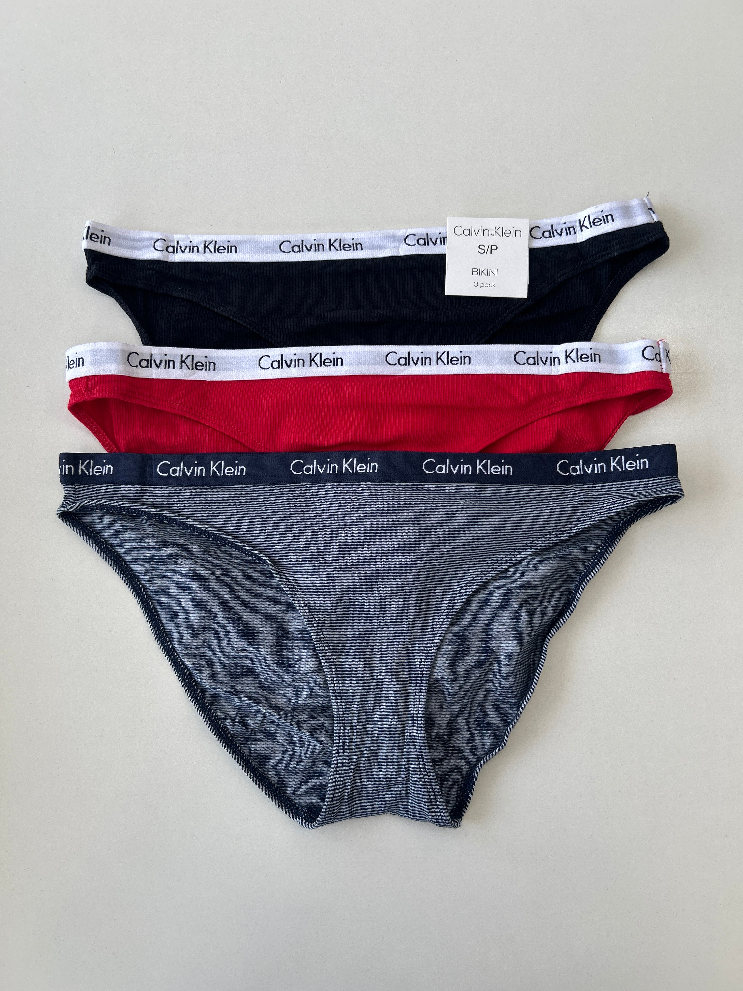 S Calvin Klein 3-Pack Bikini Panty