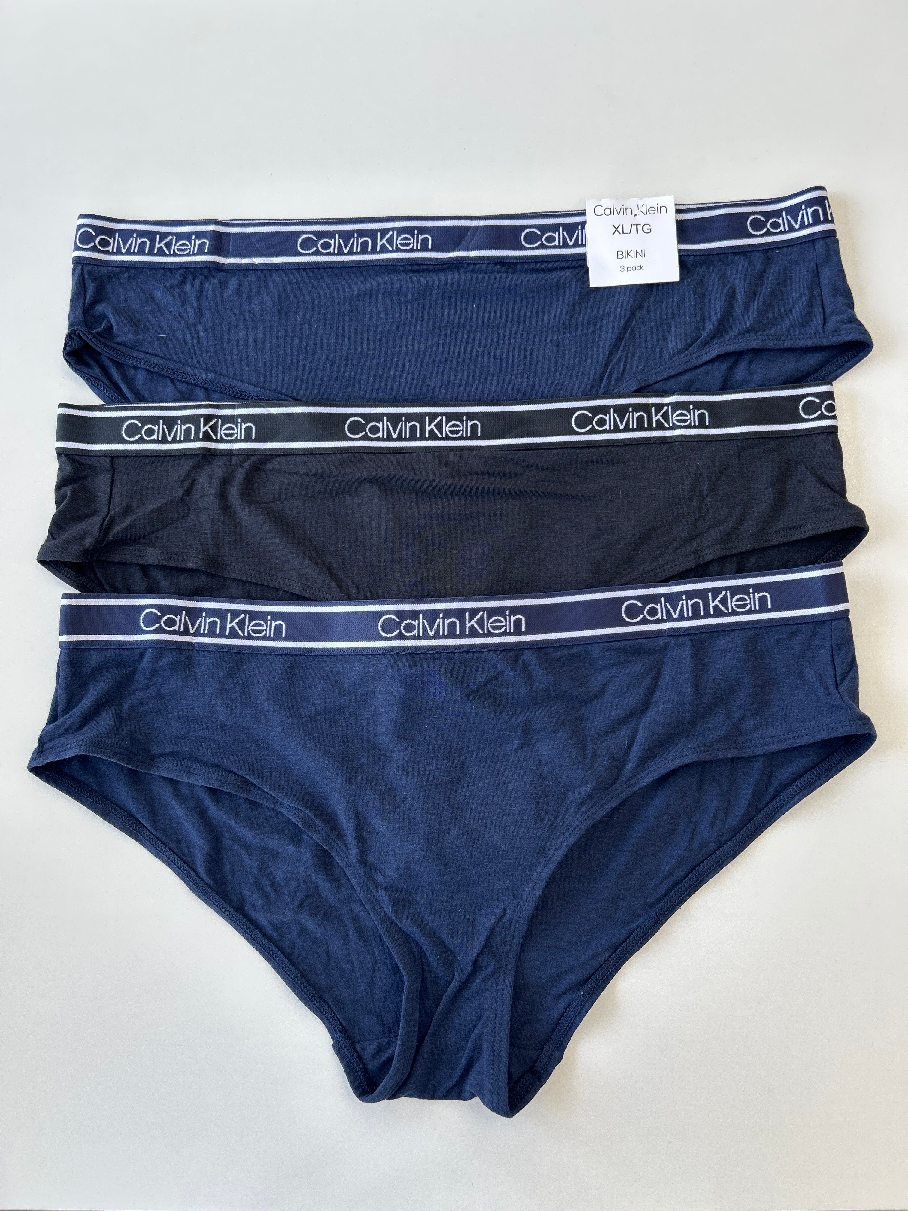 XL Calvin Klein 3-Pack Bikini Panty